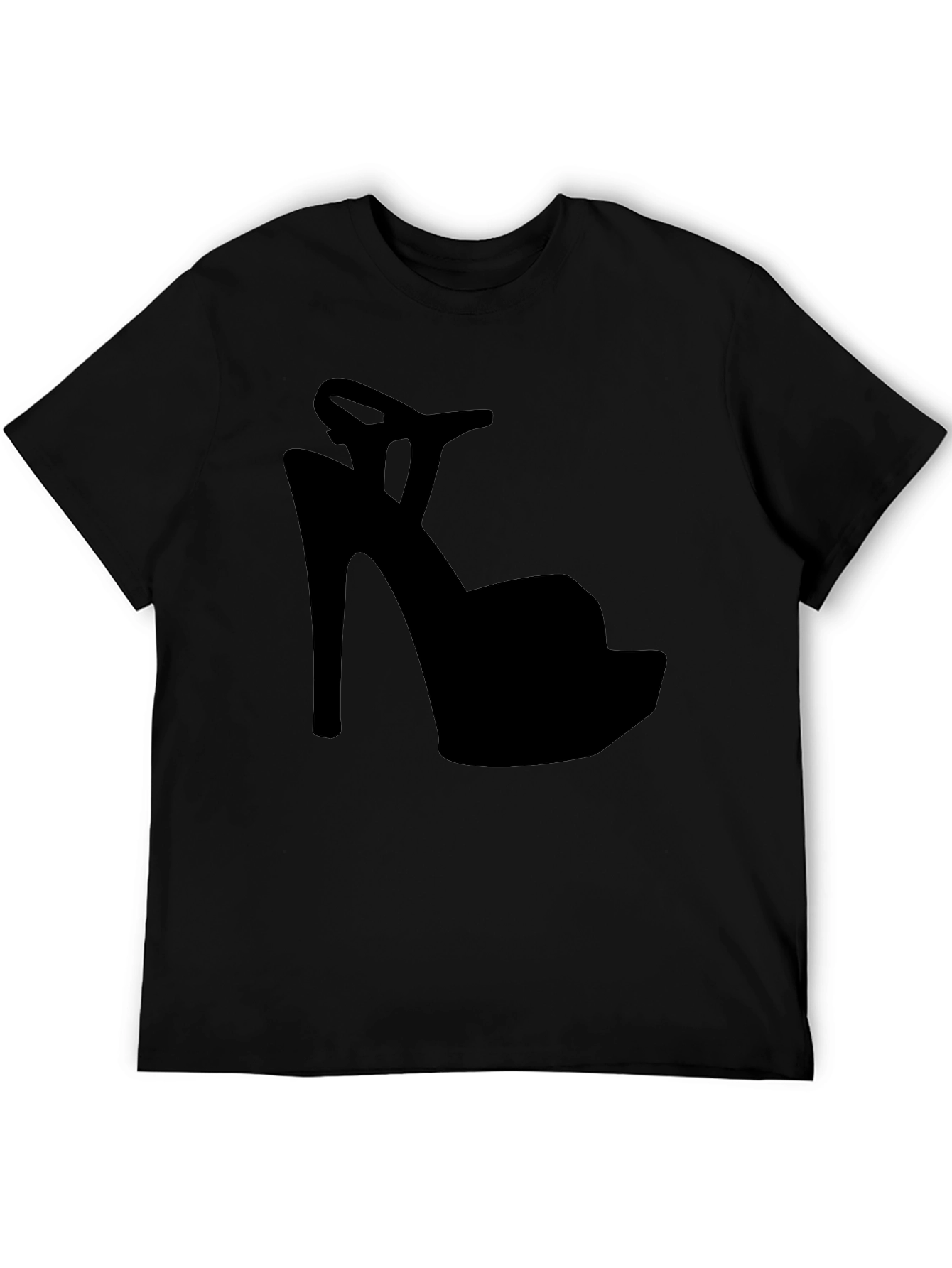 High Heel Shoe Silhouette Graphic T-Shirt