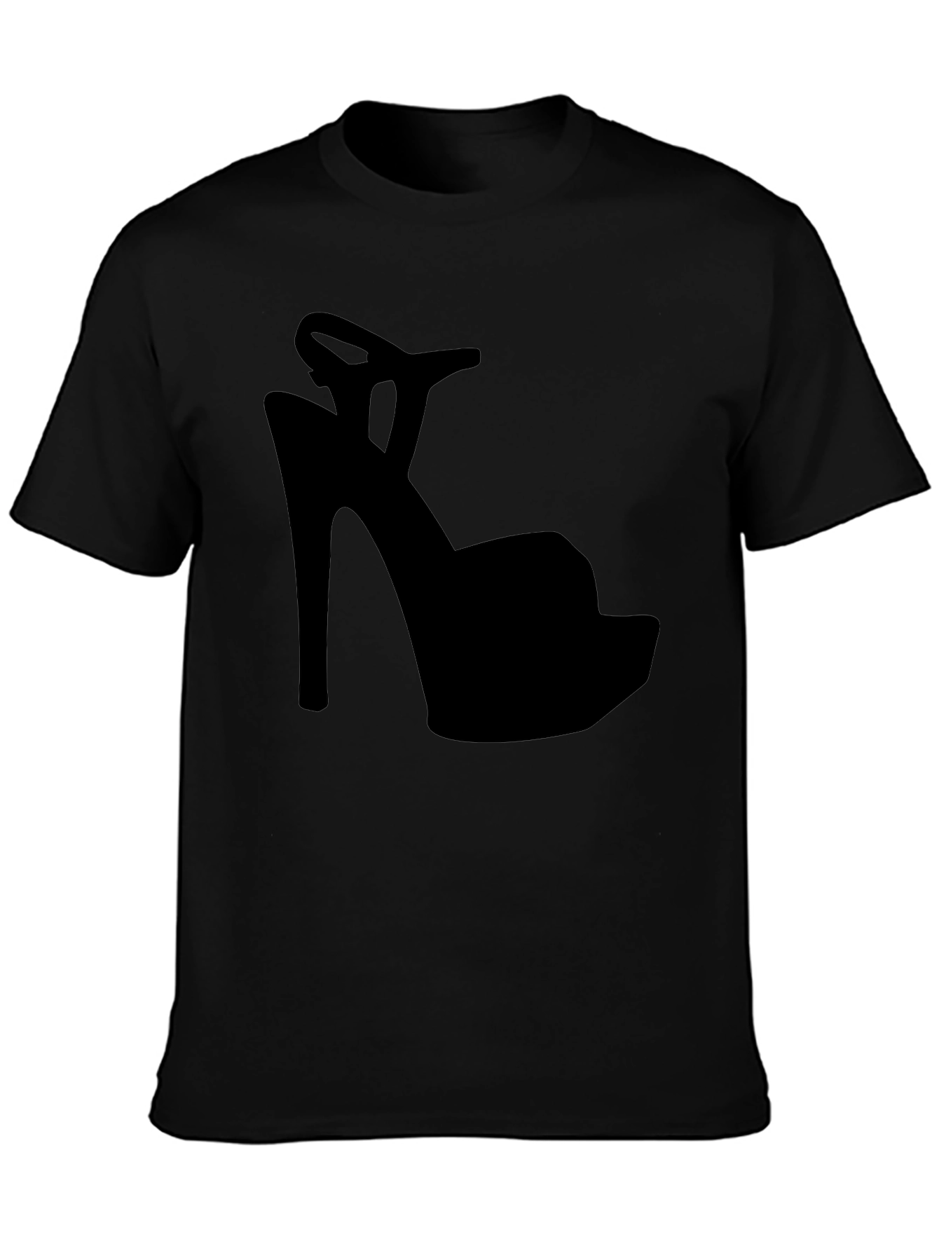 High Heel Shoe Silhouette Graphic T-Shirt