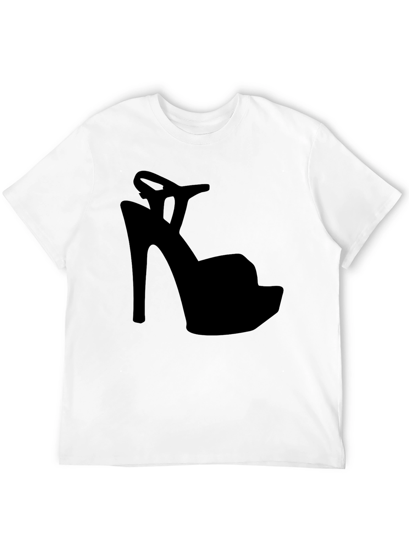 High Heel Shoe Silhouette Graphic T-Shirt