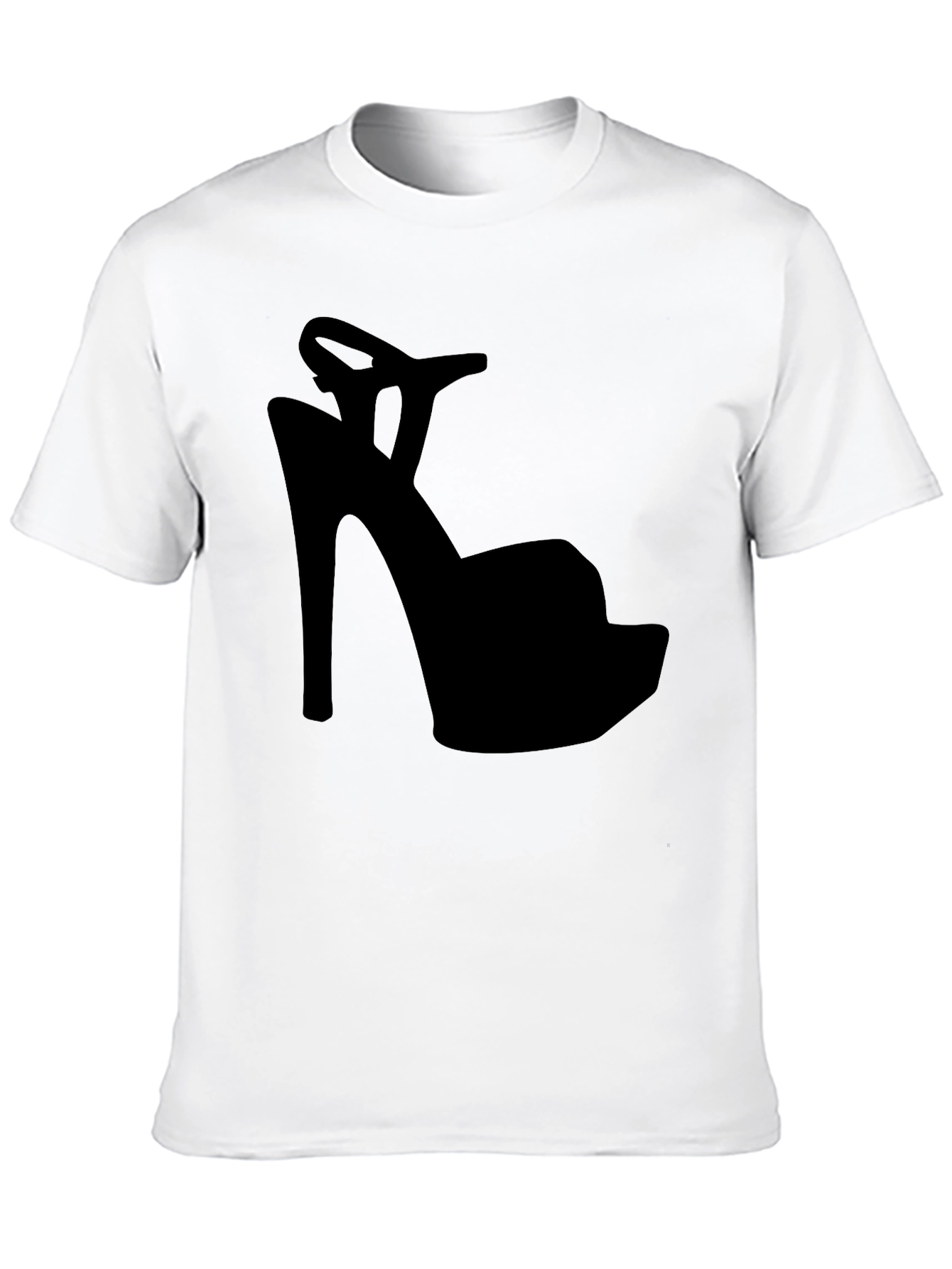 High Heel Shoe Silhouette Graphic T-Shirt