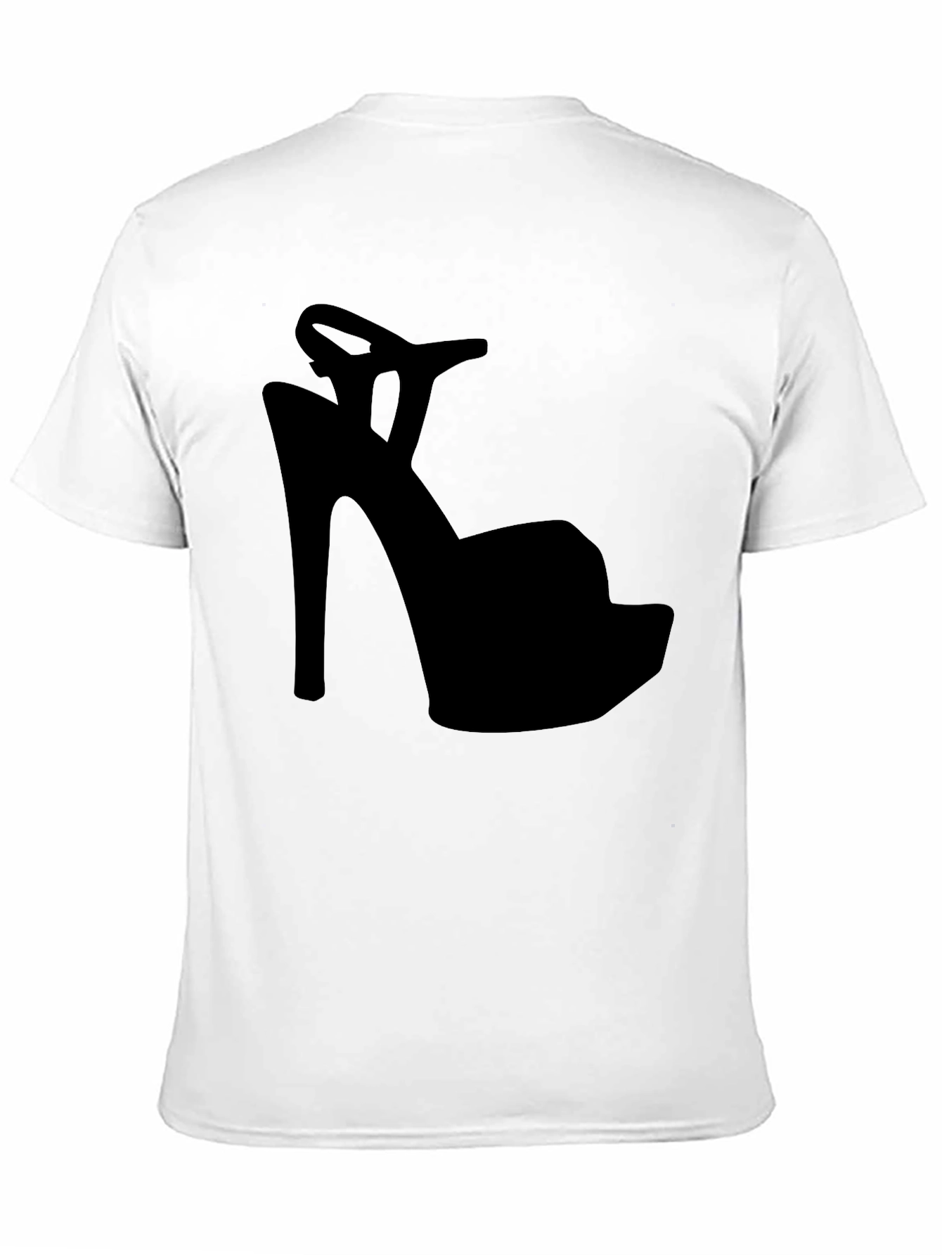 High Heel Shoe Silhouette Graphic T-Shirt