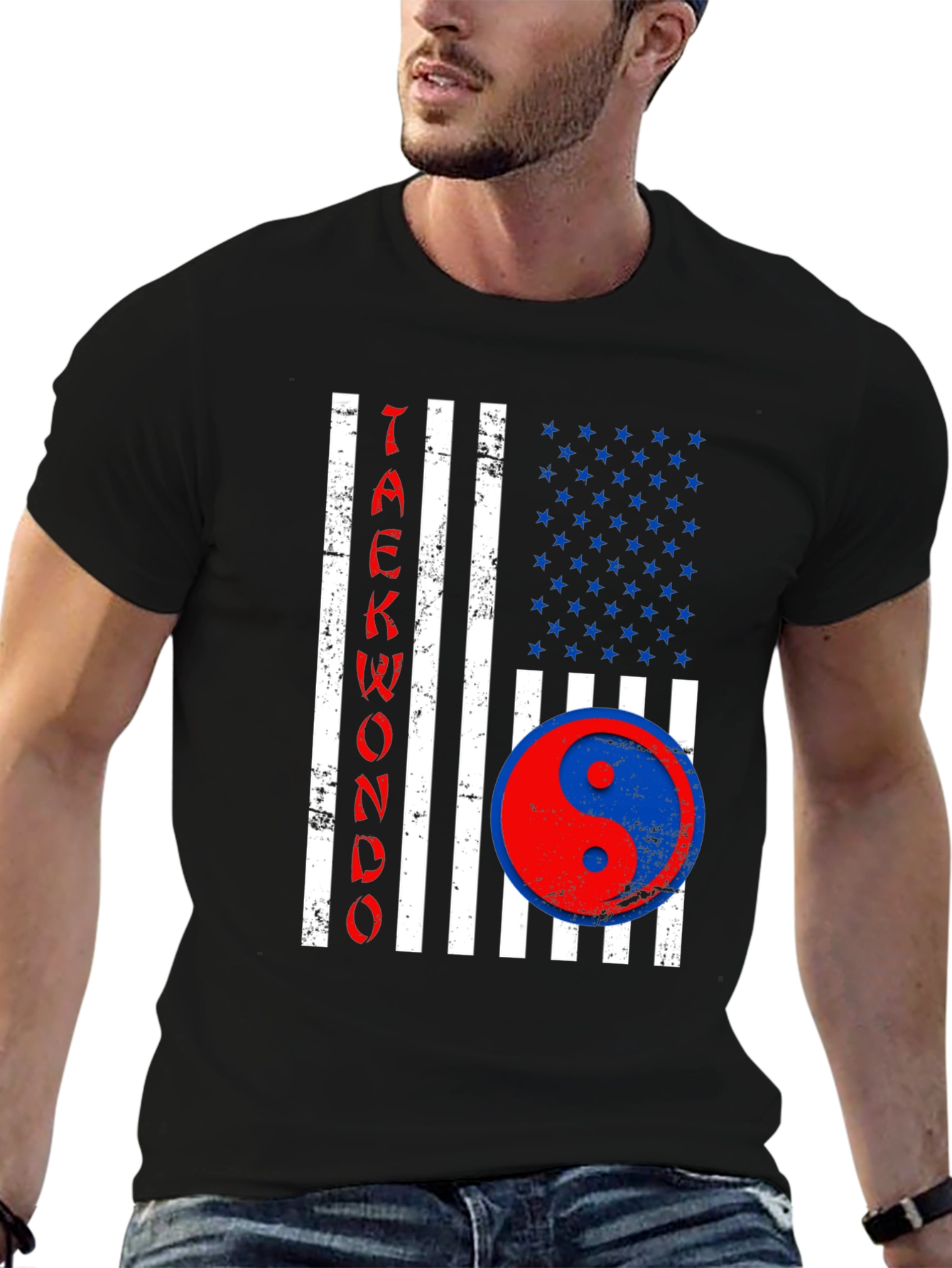 Taekwondo USA Flag T-Shirt