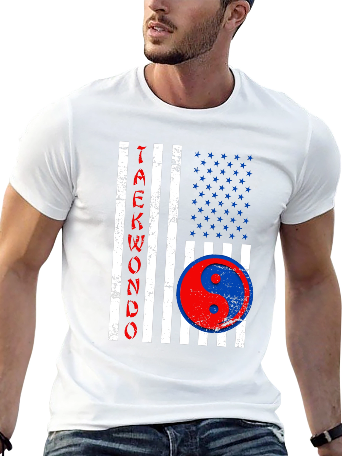 Taekwondo USA Flag T-Shirt