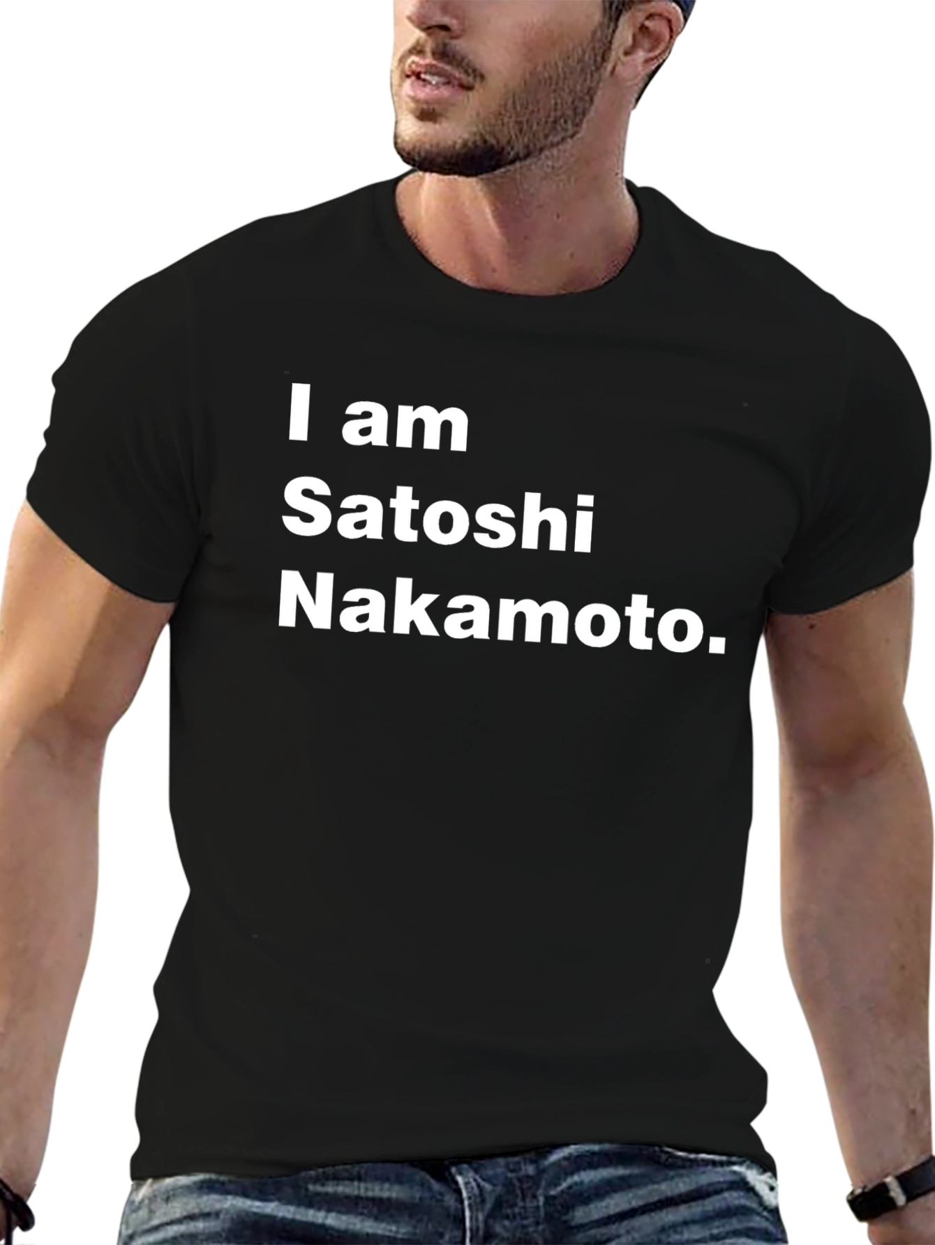 I am Satoshi Nakamoto Black T-Shirt