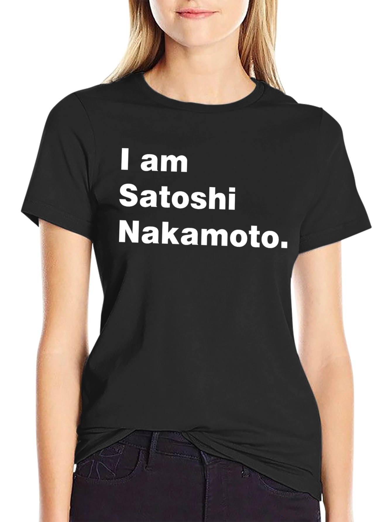 I am Satoshi Nakamoto Black T-Shirt