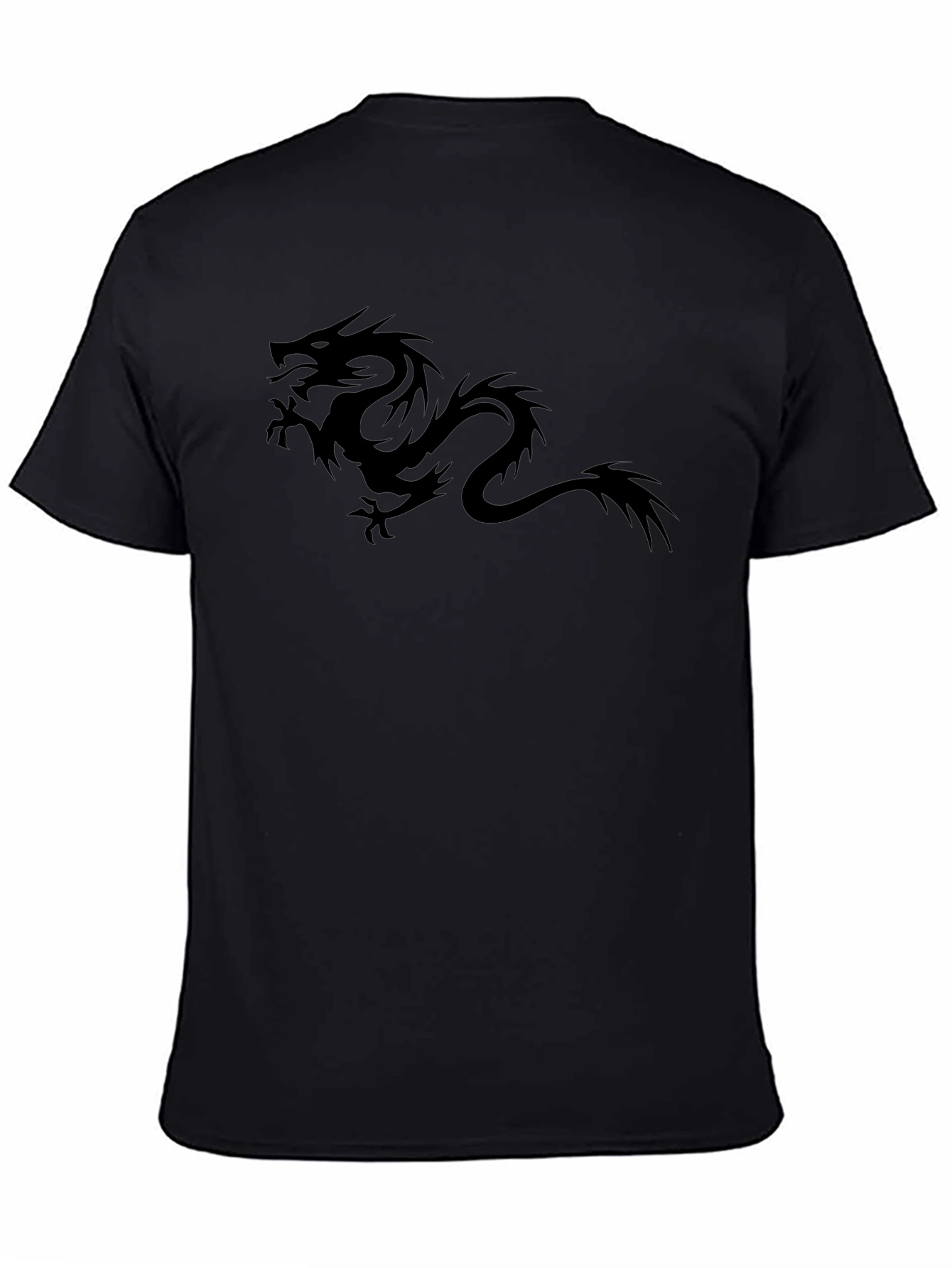 Black Dragon Graphic Tee - Mens Casual Shirt