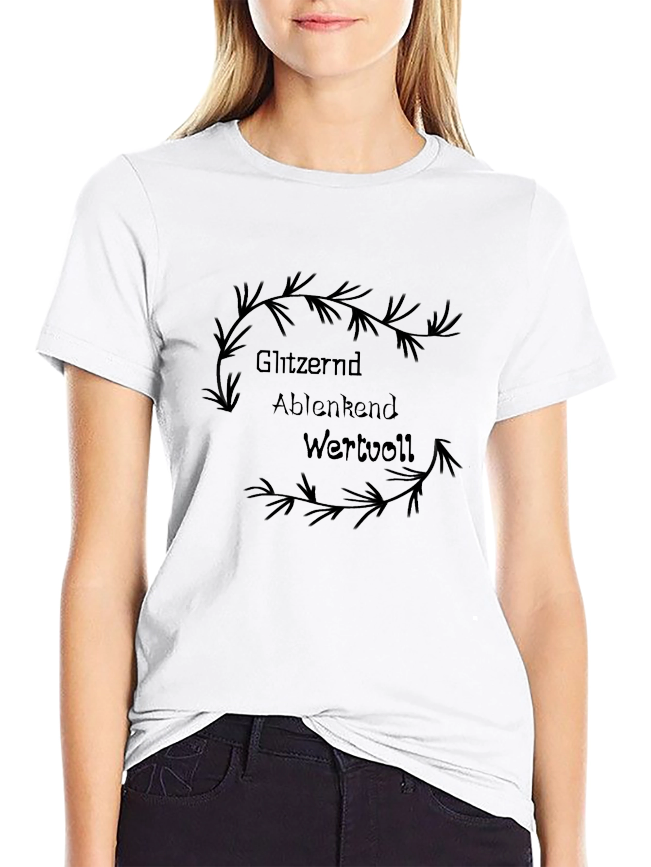 Glitzernd T-Shirt - Black