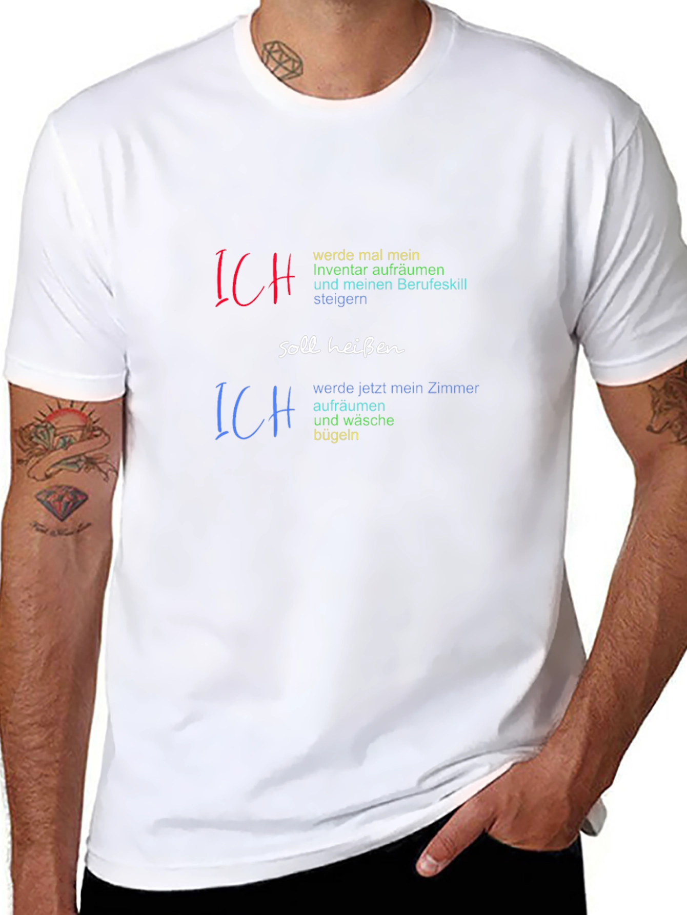 Humorous Ich T-Shirt - Room & Inventory
