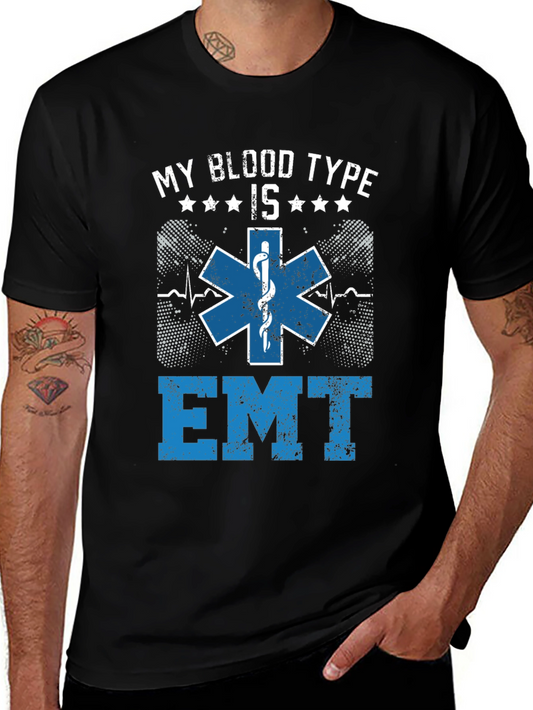 EMT Blood Type T-Shirt - Emergency Medical Technician Tee