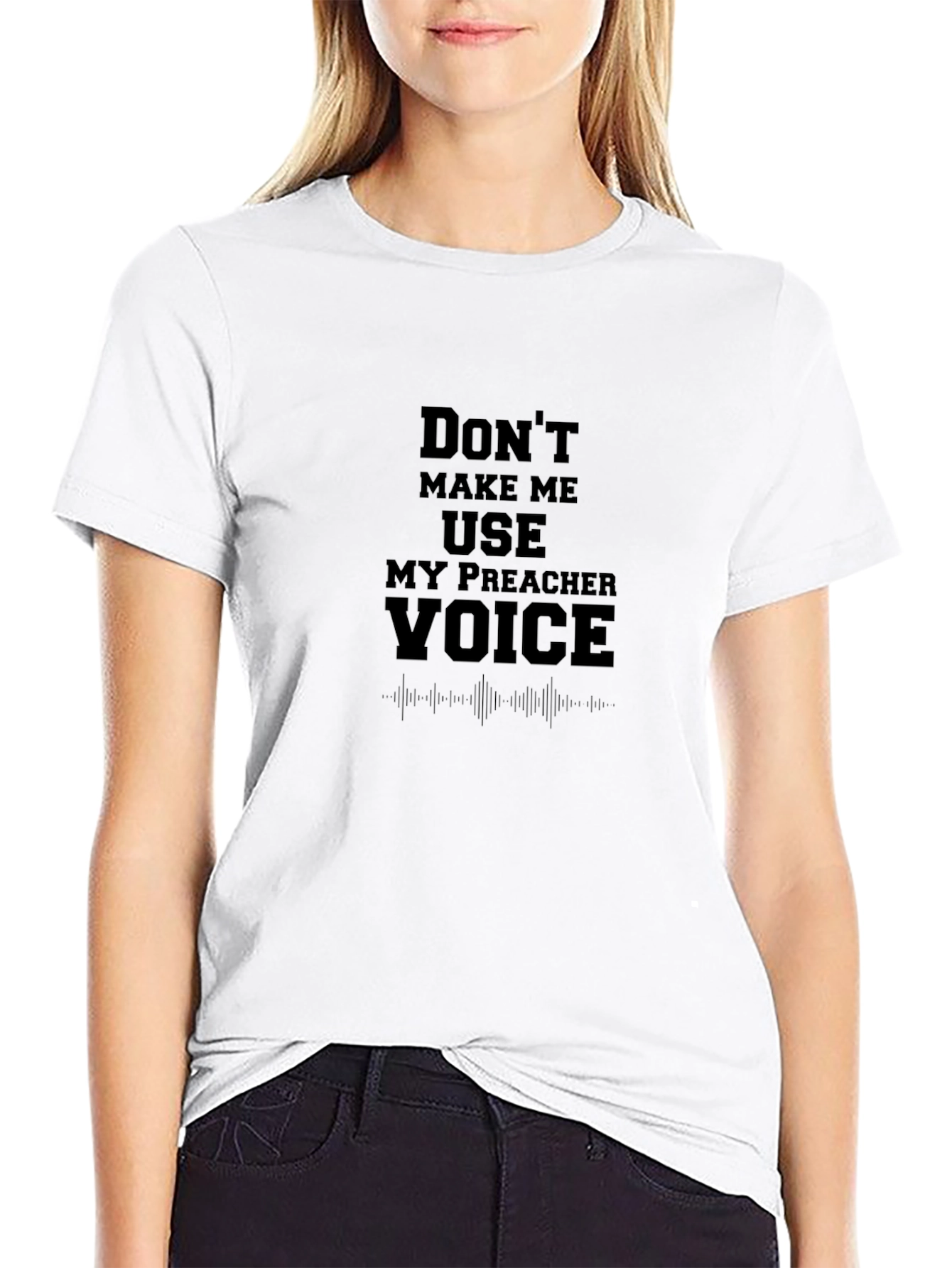 Preacher Voice T-Shirt - Funny Religious Humor Tee