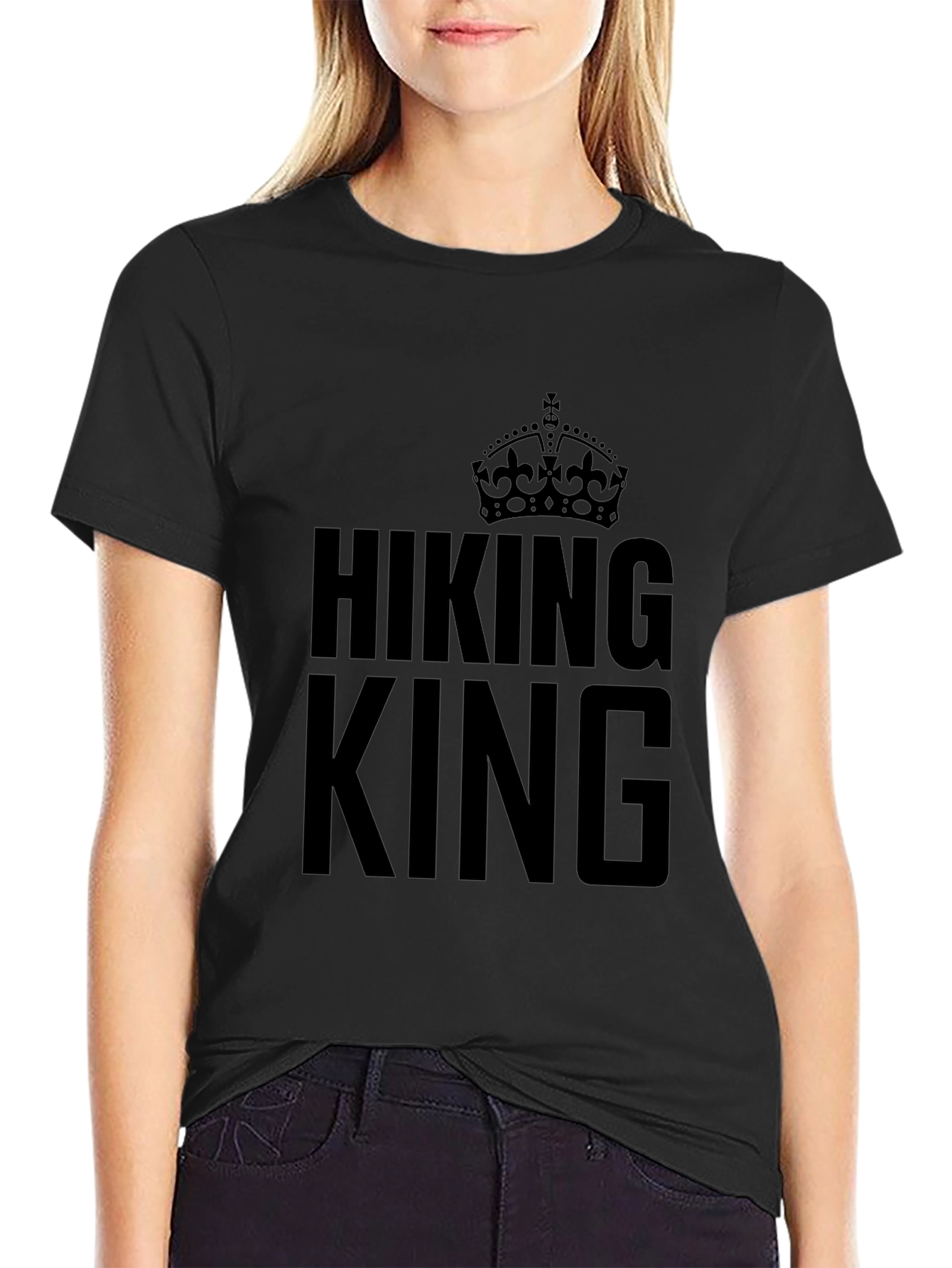 Hiking King Black T-Shirt