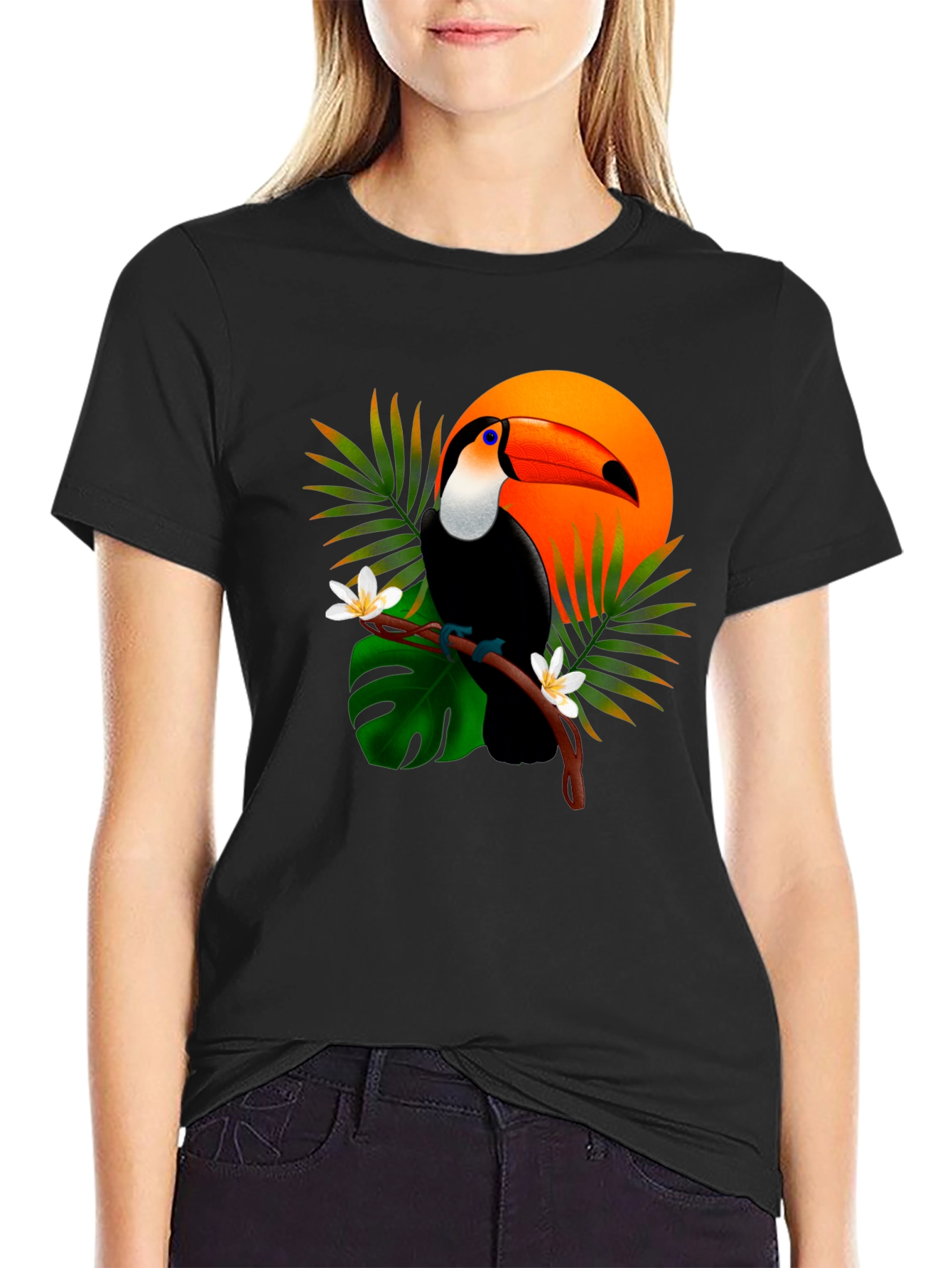 Tropical Toucan T-Shirt - Vibrant Graphic Tee