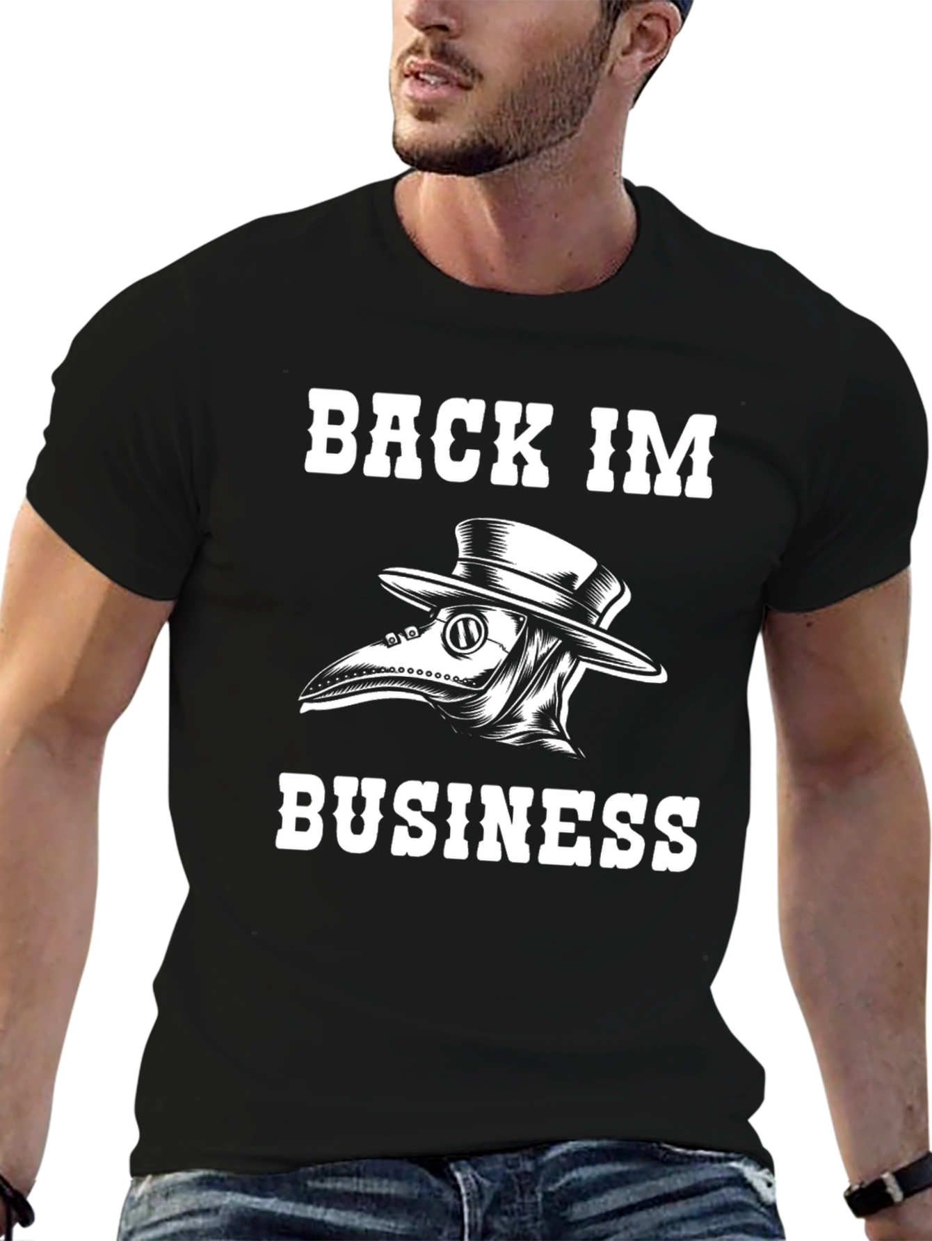 Back In Business Plague Doctor Graphic Tee
