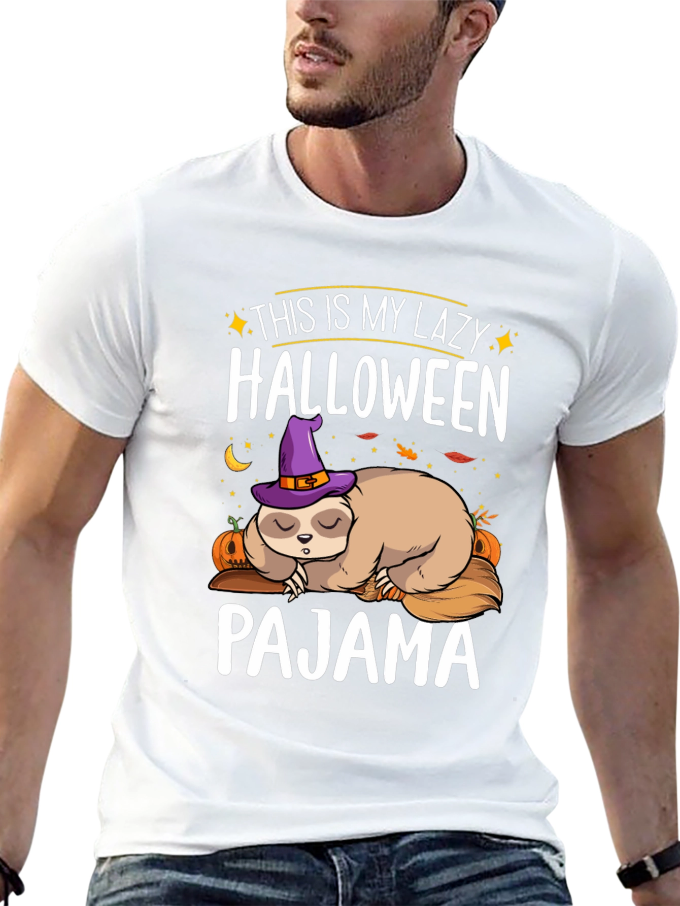 Lazy Halloween Sloth Pajama T-Shirt