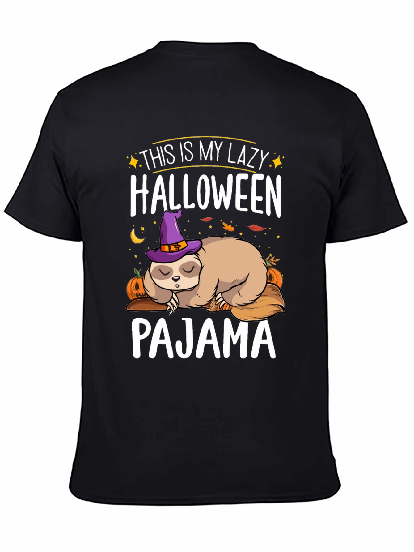 Lazy Halloween Sloth Pajama T-Shirt