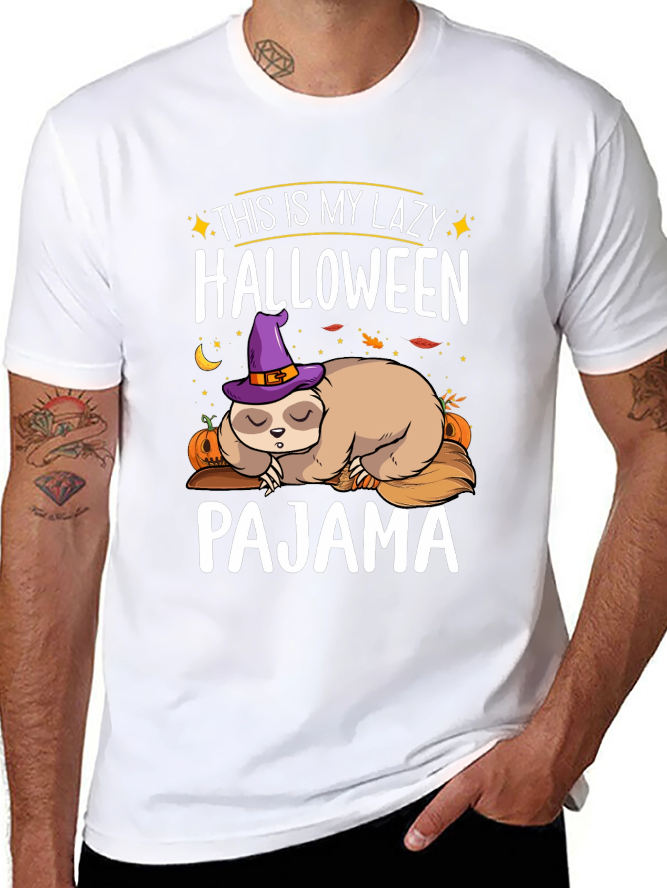 Lazy Halloween Sloth Pajama T-Shirt
