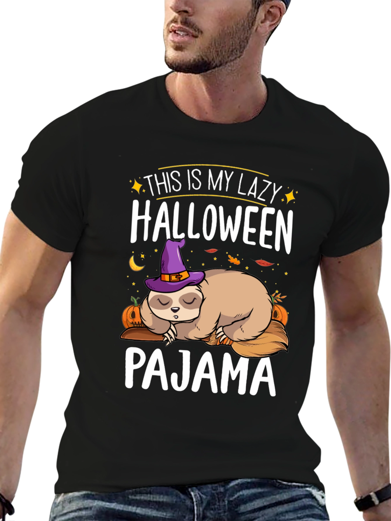 Lazy Halloween Sloth Pajama T-Shirt