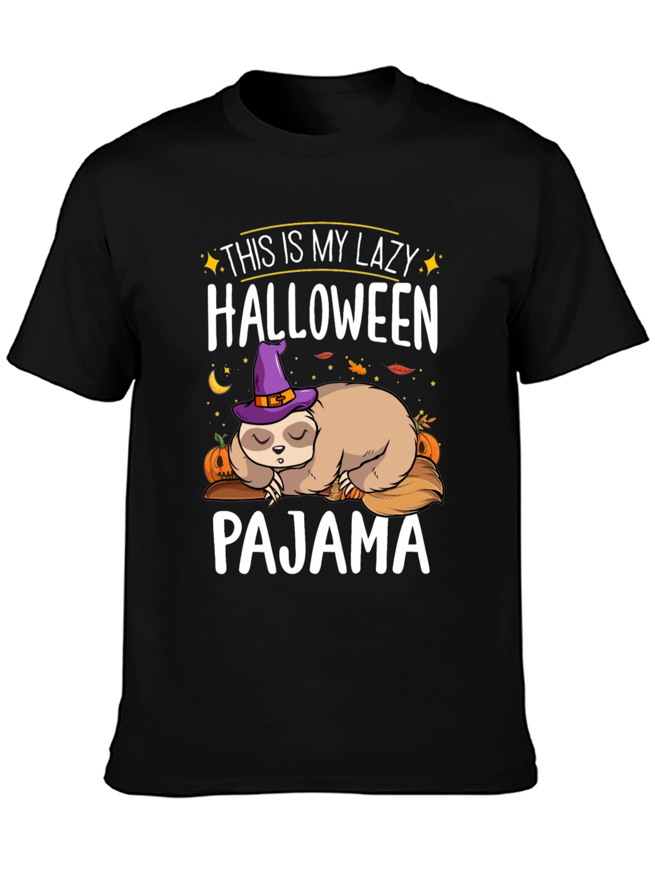 Lazy Halloween Sloth Pajama T-Shirt