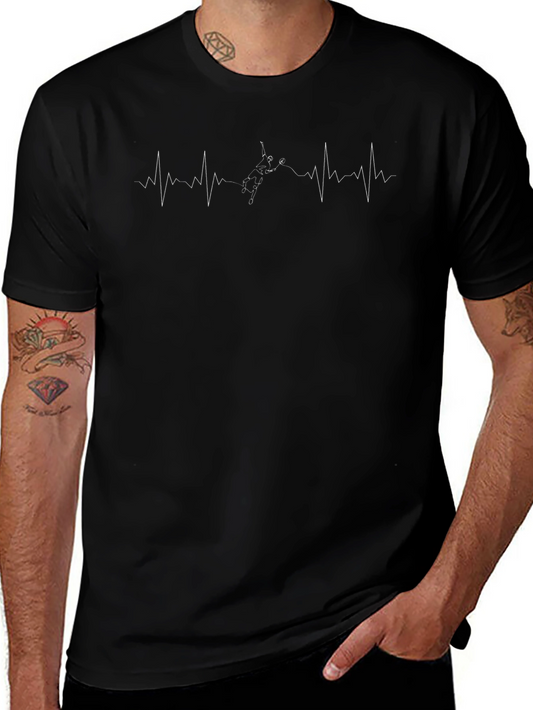 Heartbeat Skydiver Graphic Tee