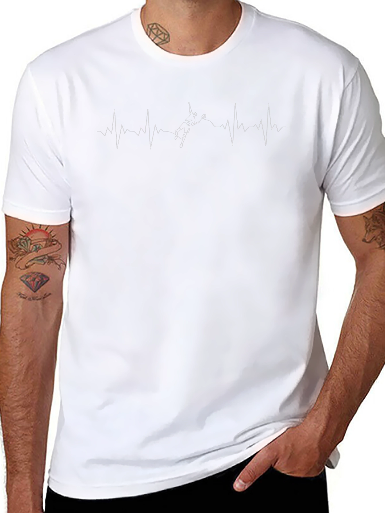 Heartbeat Skydiver Graphic Tee