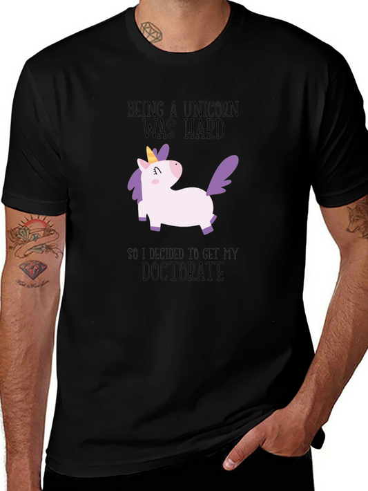 Unicorn Doctorate T-Shirt - Funny Graduation Gift