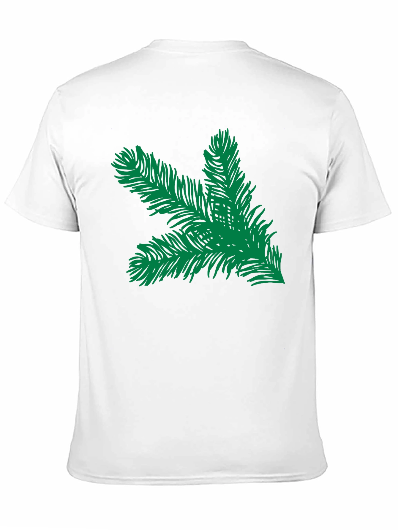 Evergreen Branch Graphic Tee - Black Unisex Shirt