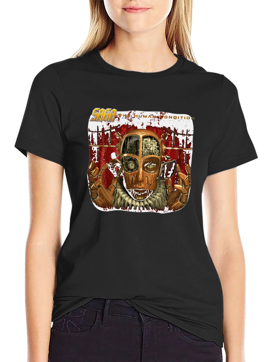 Saga The Human Condition Band T-Shirt - Black Cotton Tee