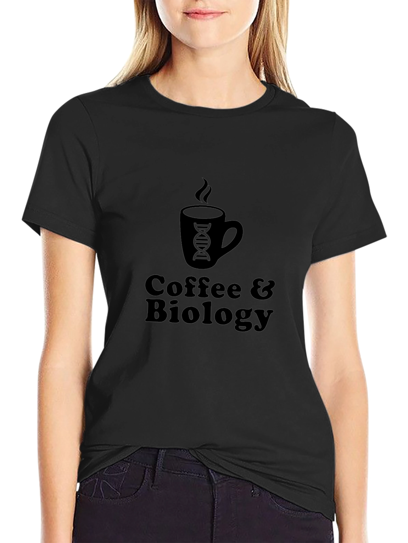 Coffee & Biology Black T-Shirt