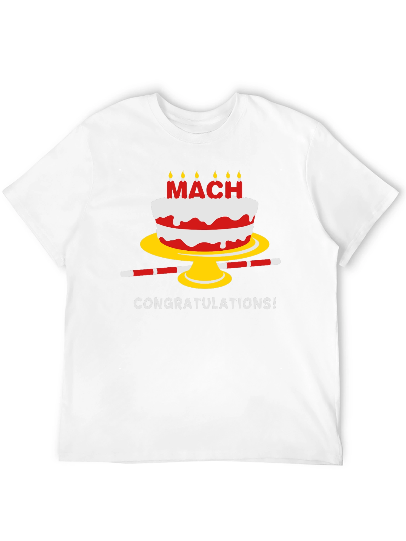 Congratulations Cake Graphic T-Shirt