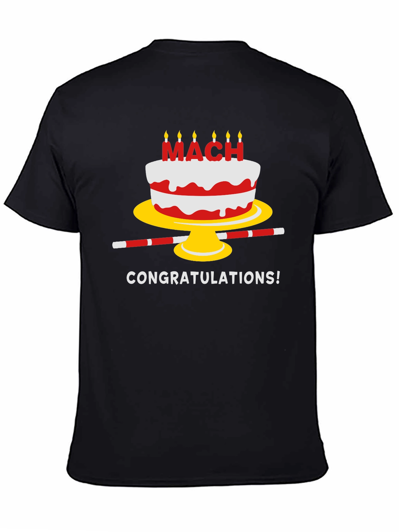 Congratulations Cake Graphic T-Shirt