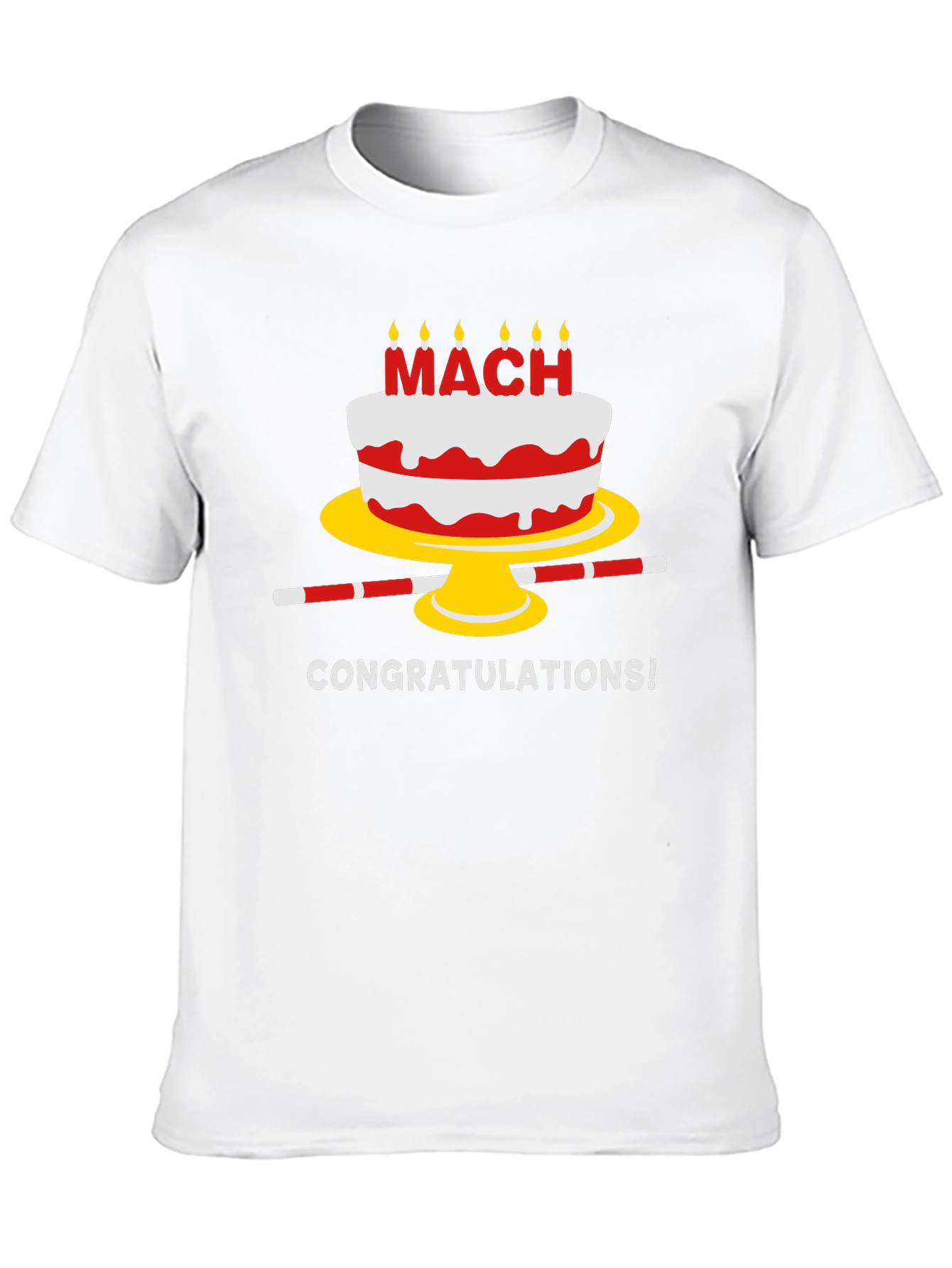 Congratulations Cake Graphic T-Shirt