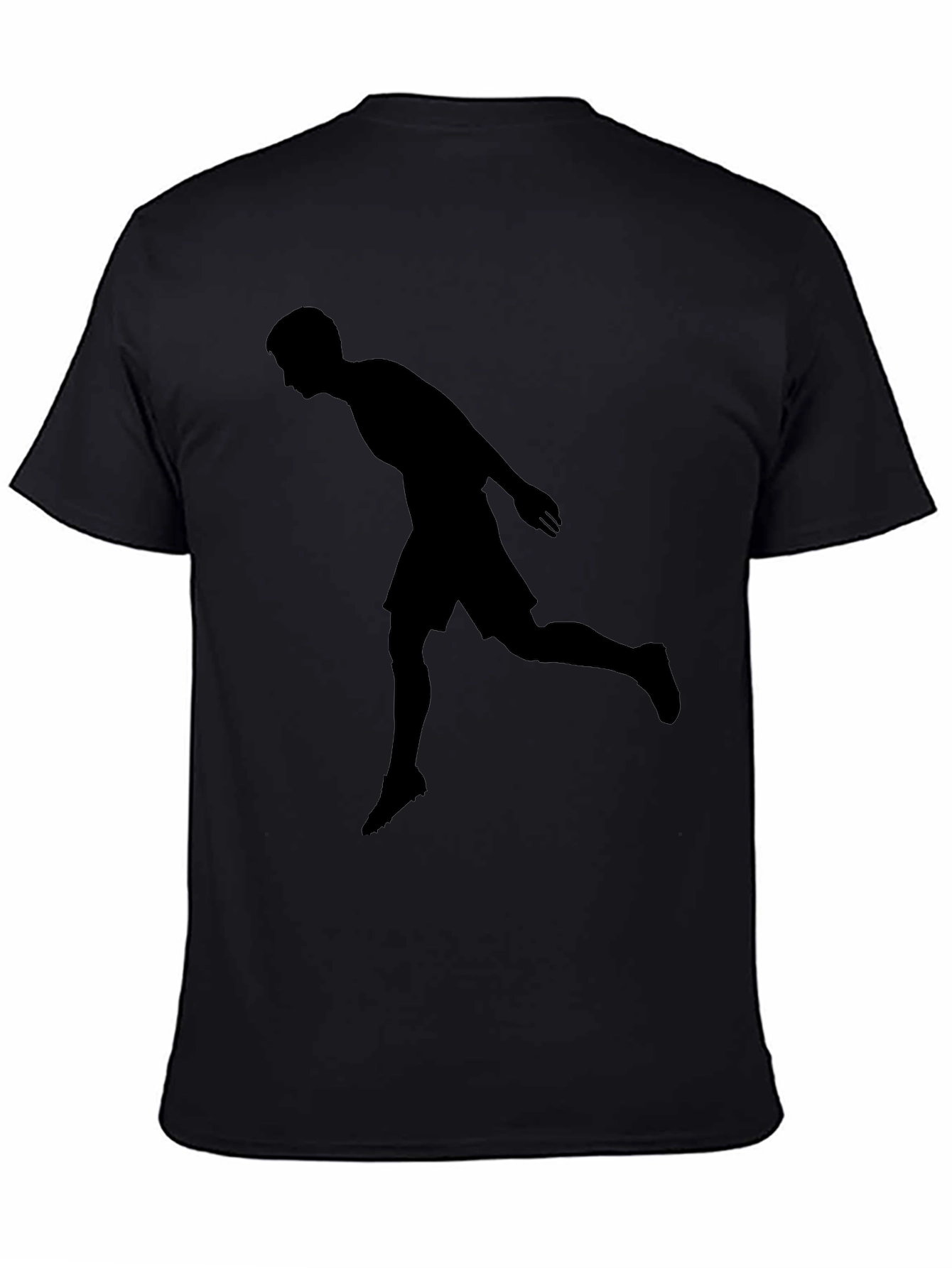 Silhouette Athlete Black T-Shirt