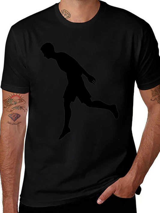 Silhouette Athlete Black T-Shirt
