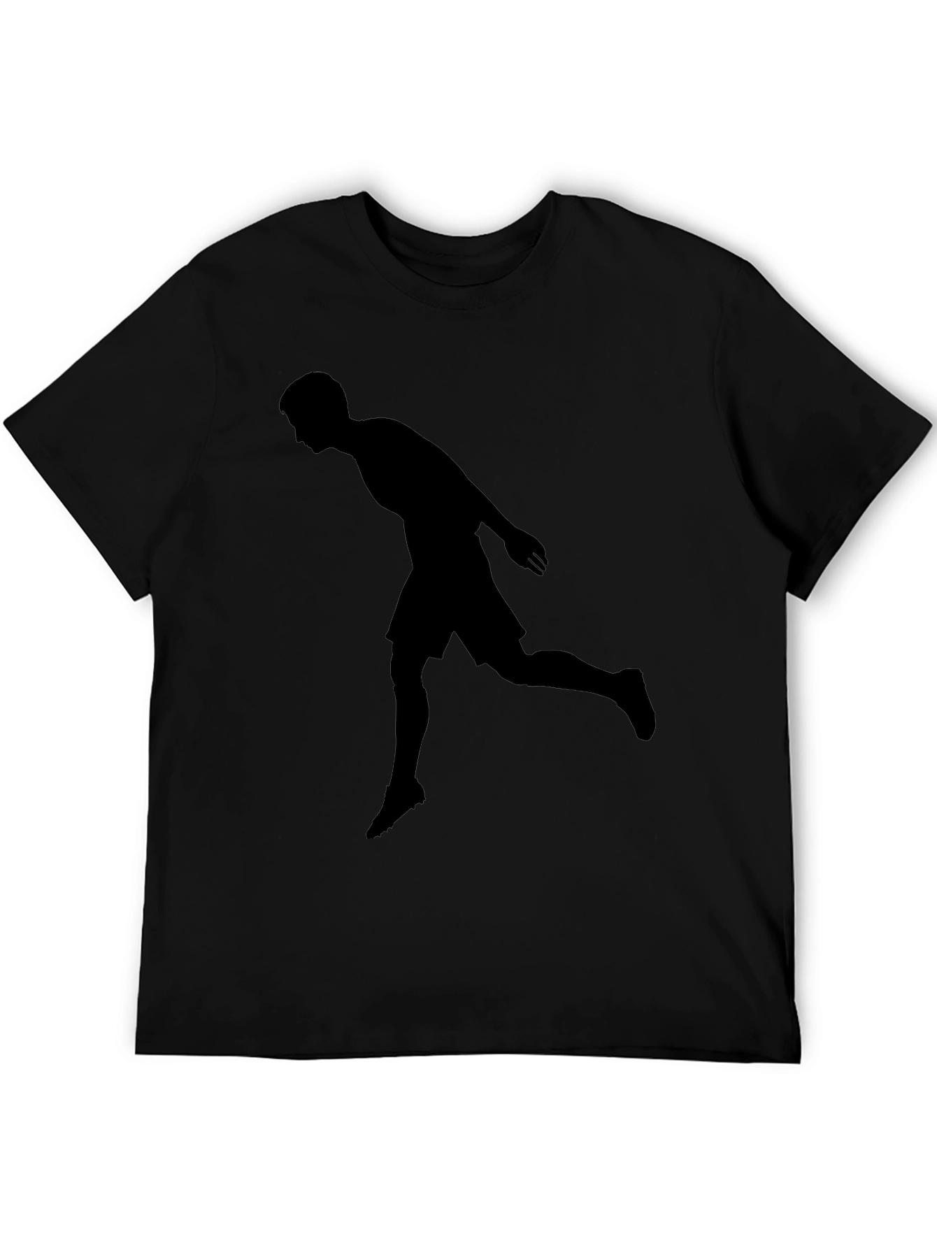Silhouette Athlete Black T-Shirt