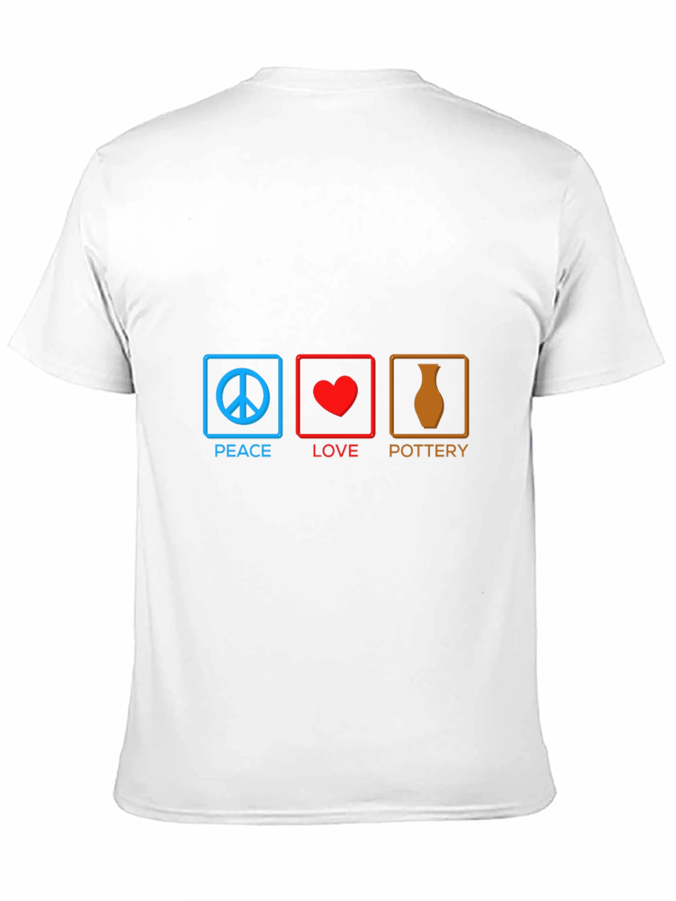 Peace Love Pottery T-Shirt - Unique Artist Gift