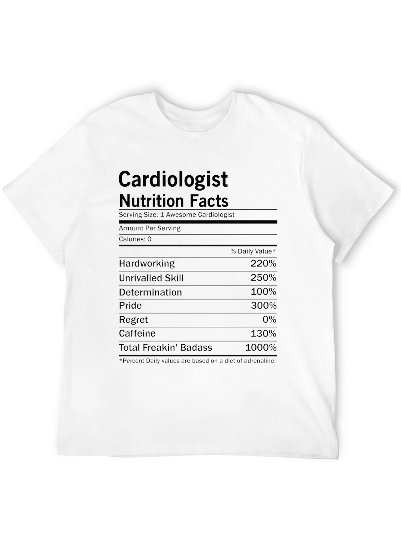 Cardiologist Nutrition Facts T-Shirt