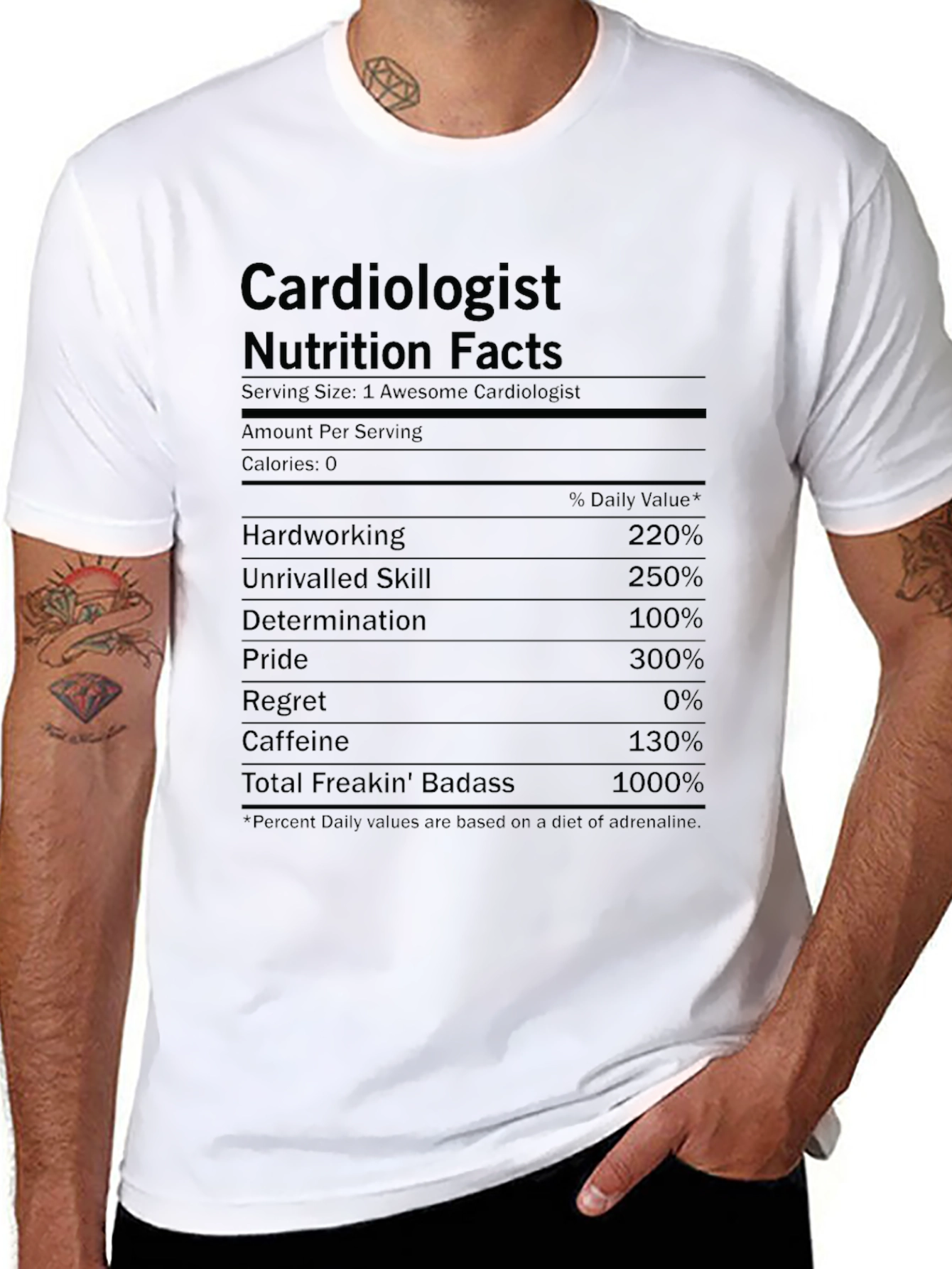 Cardiologist Nutrition Facts T-Shirt