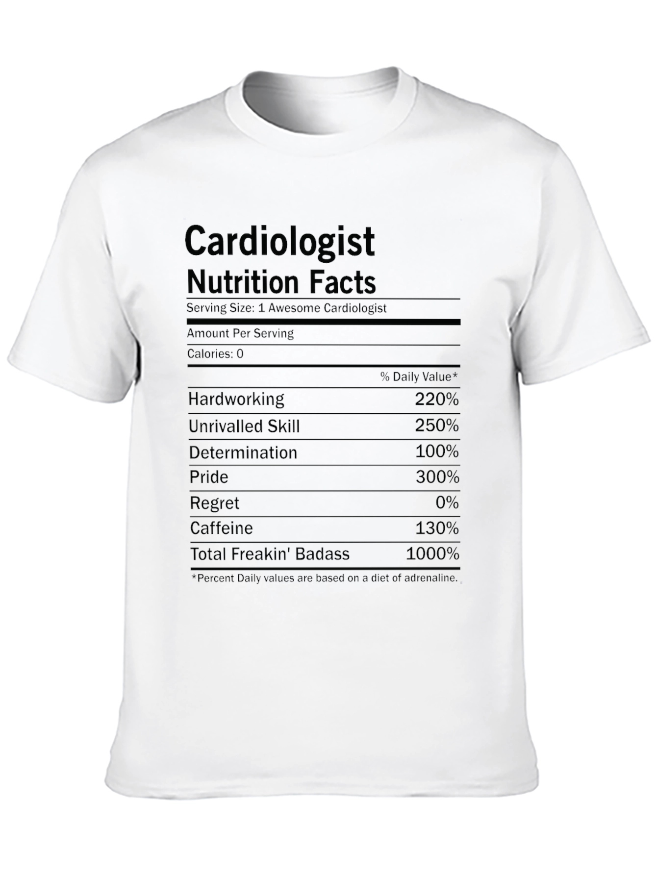 Cardiologist Nutrition Facts T-Shirt