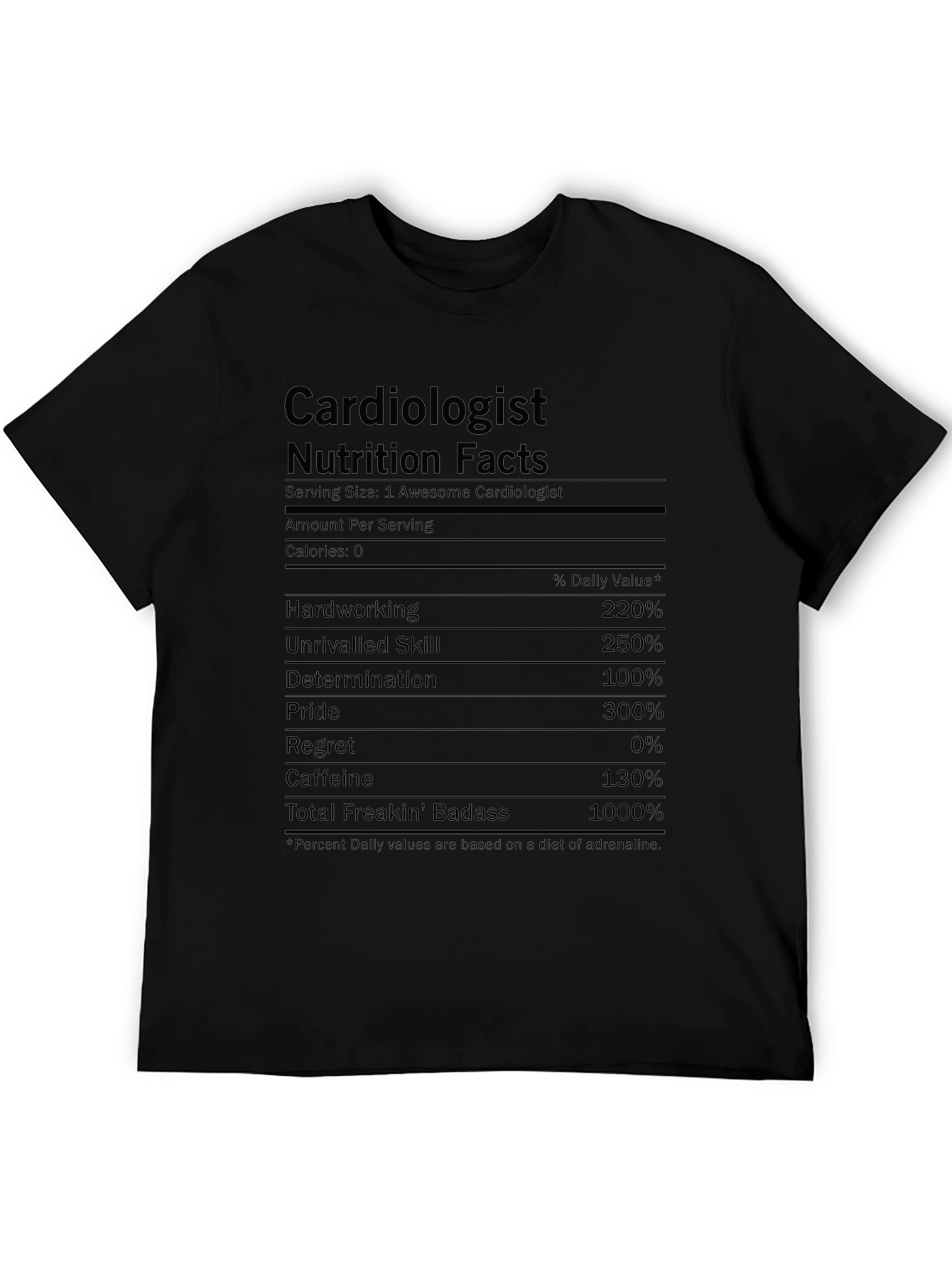 Cardiologist Nutrition Facts T-Shirt