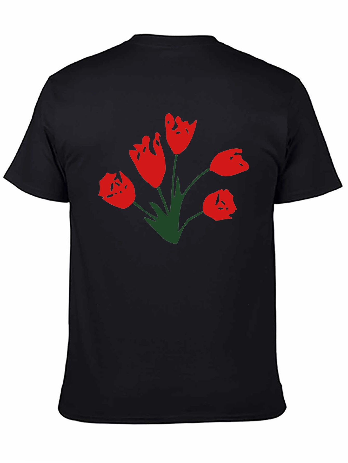 Tulip Graphic T-Shirt - Black