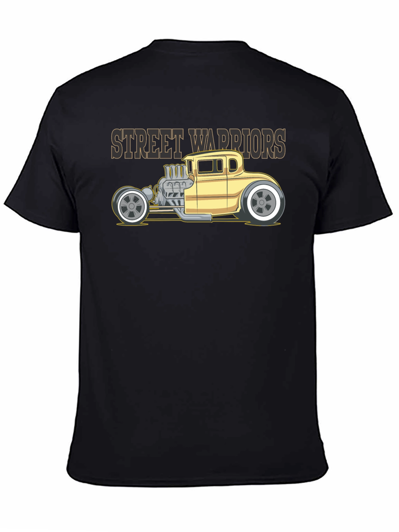 Street Warriors Hot Rod T-Shirt - Black