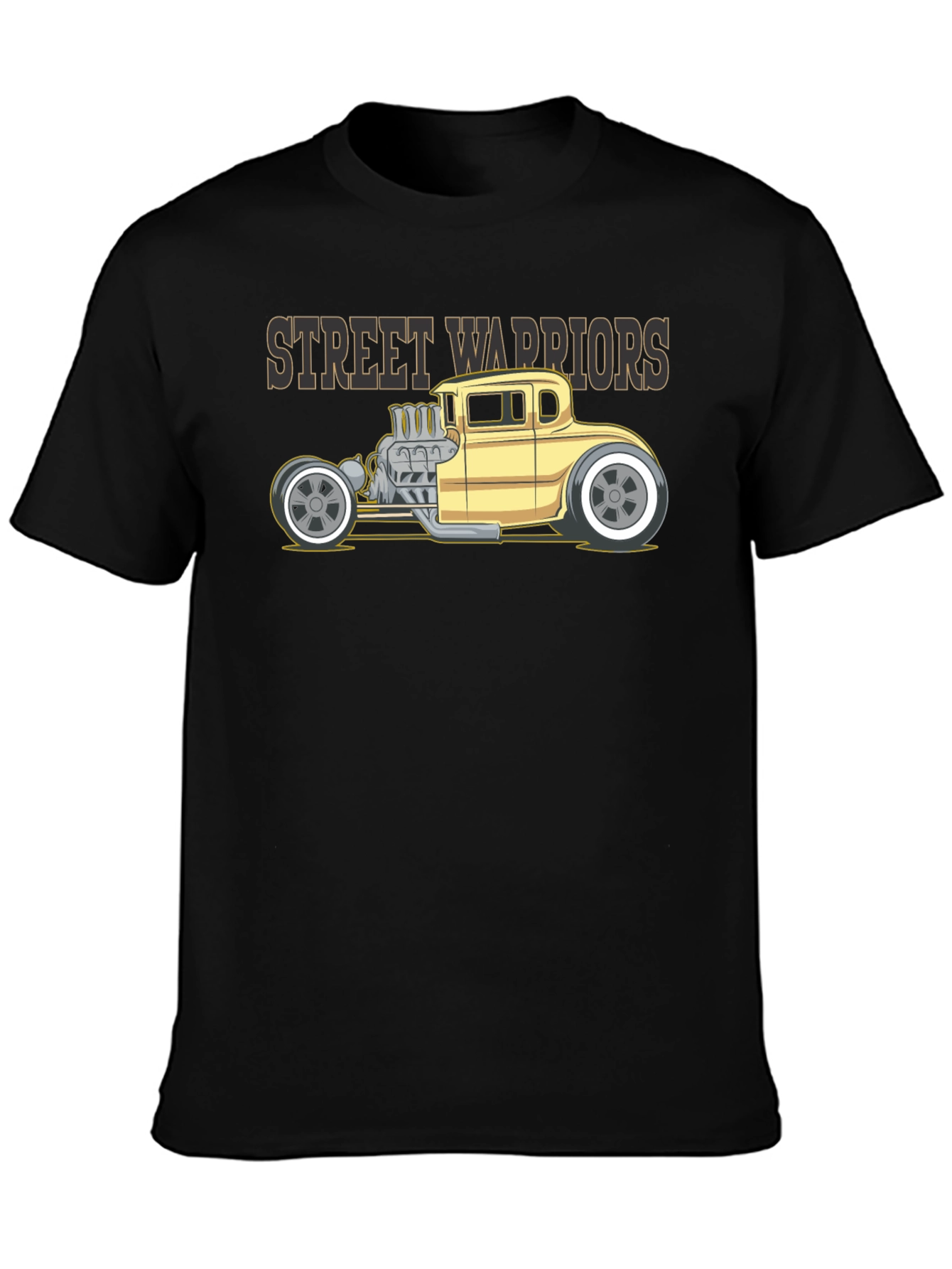 Street Warriors Hot Rod T-Shirt - Black