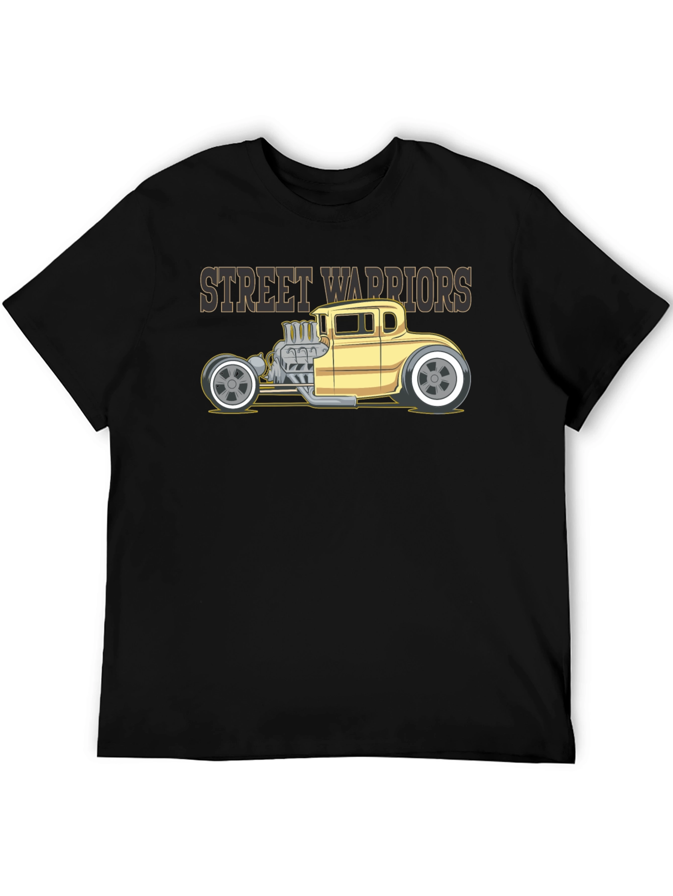 Street Warriors Hot Rod T-Shirt - Black