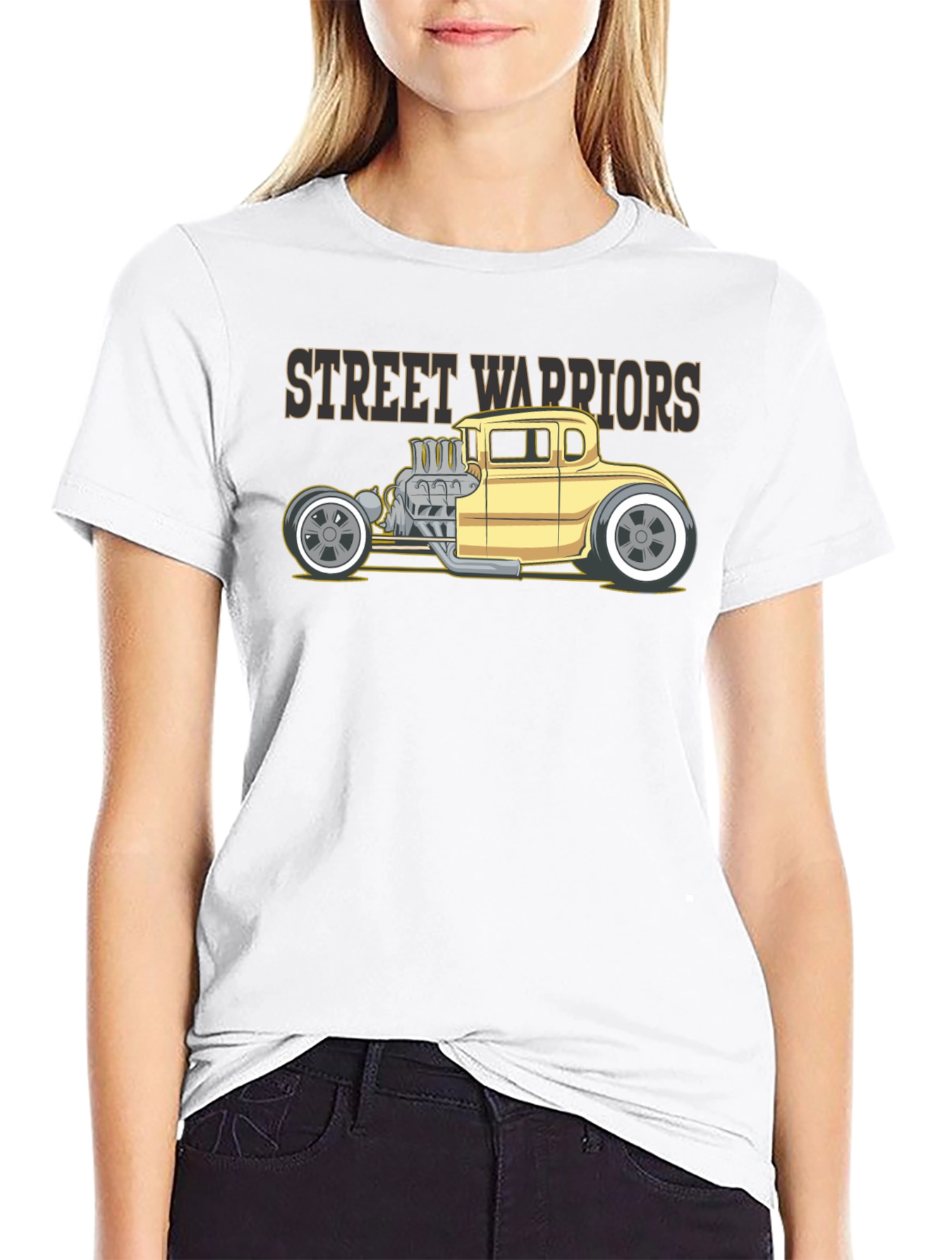 Street Warriors Hot Rod T-Shirt - Black