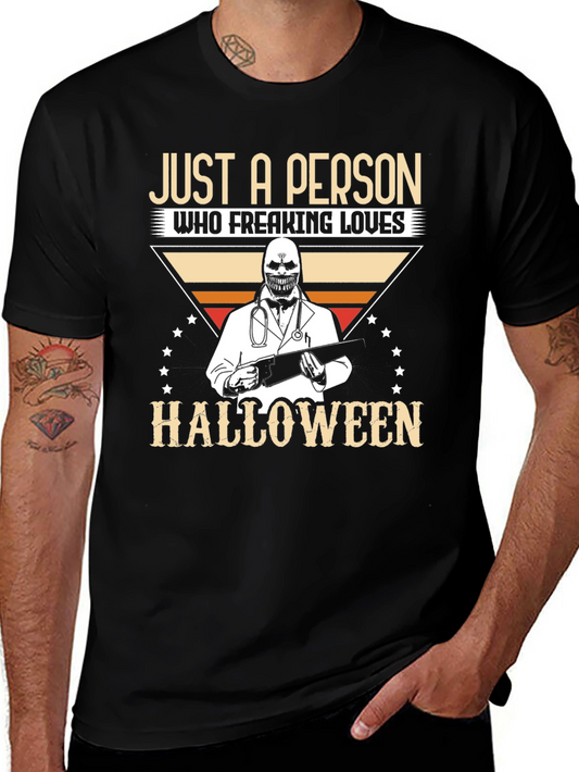 Just A Person Who Loves Halloween T-Shirt