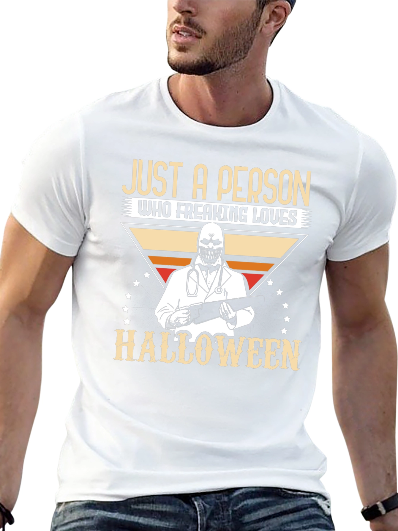 Just A Person Who Loves Halloween T-Shirt