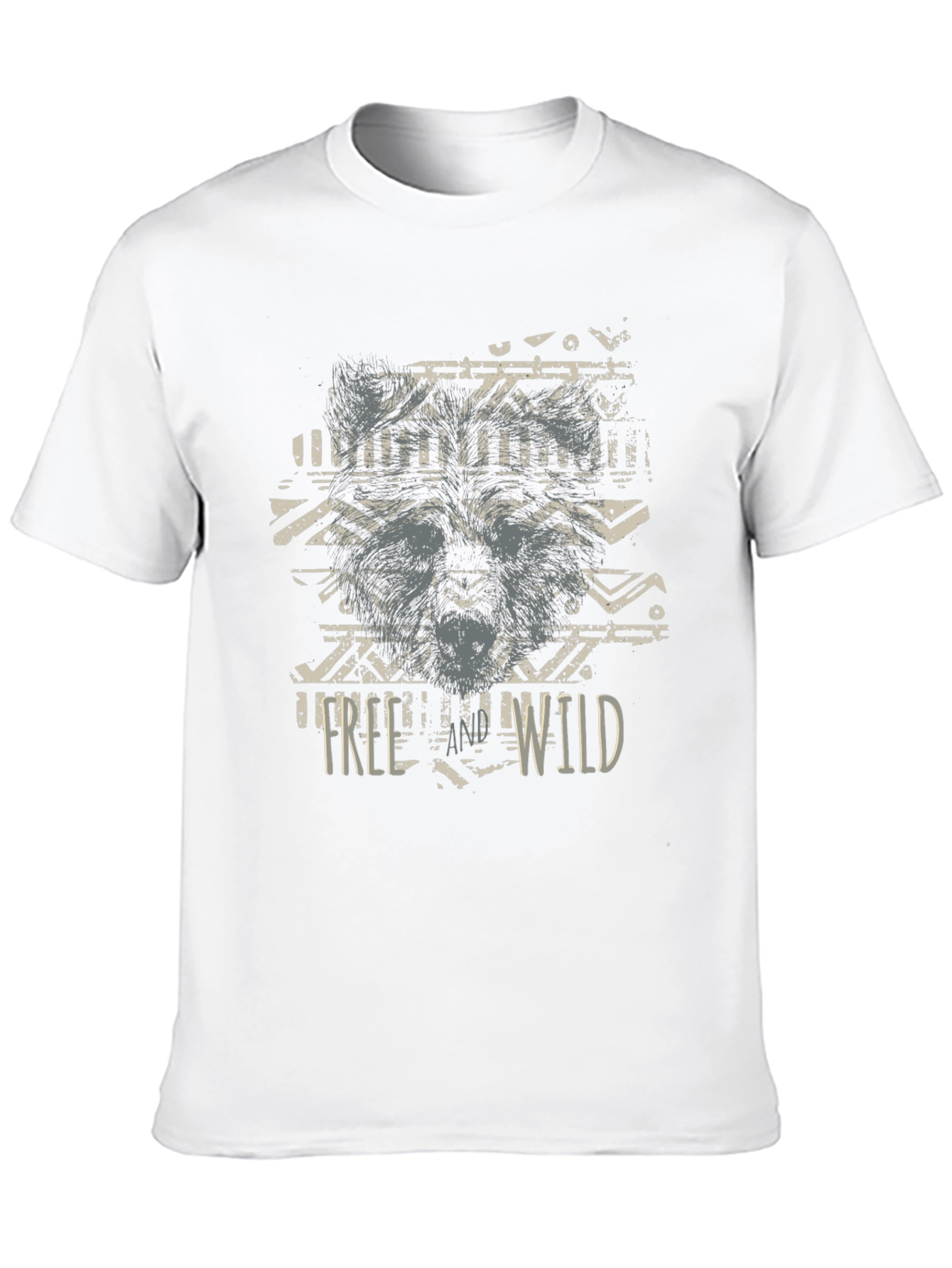 Mens Free Wild Graphic T-Shirt