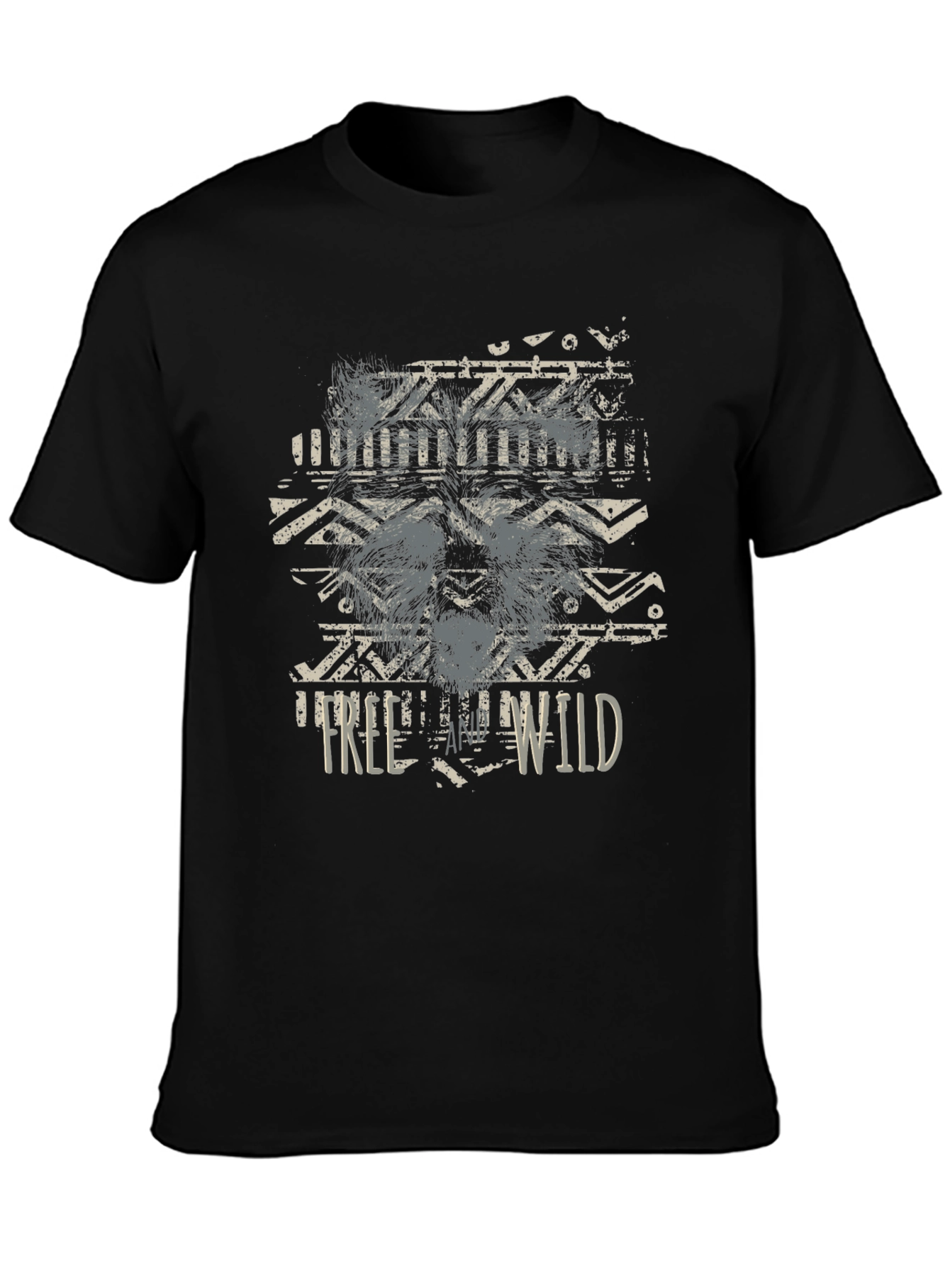 Mens Free Wild Graphic T-Shirt