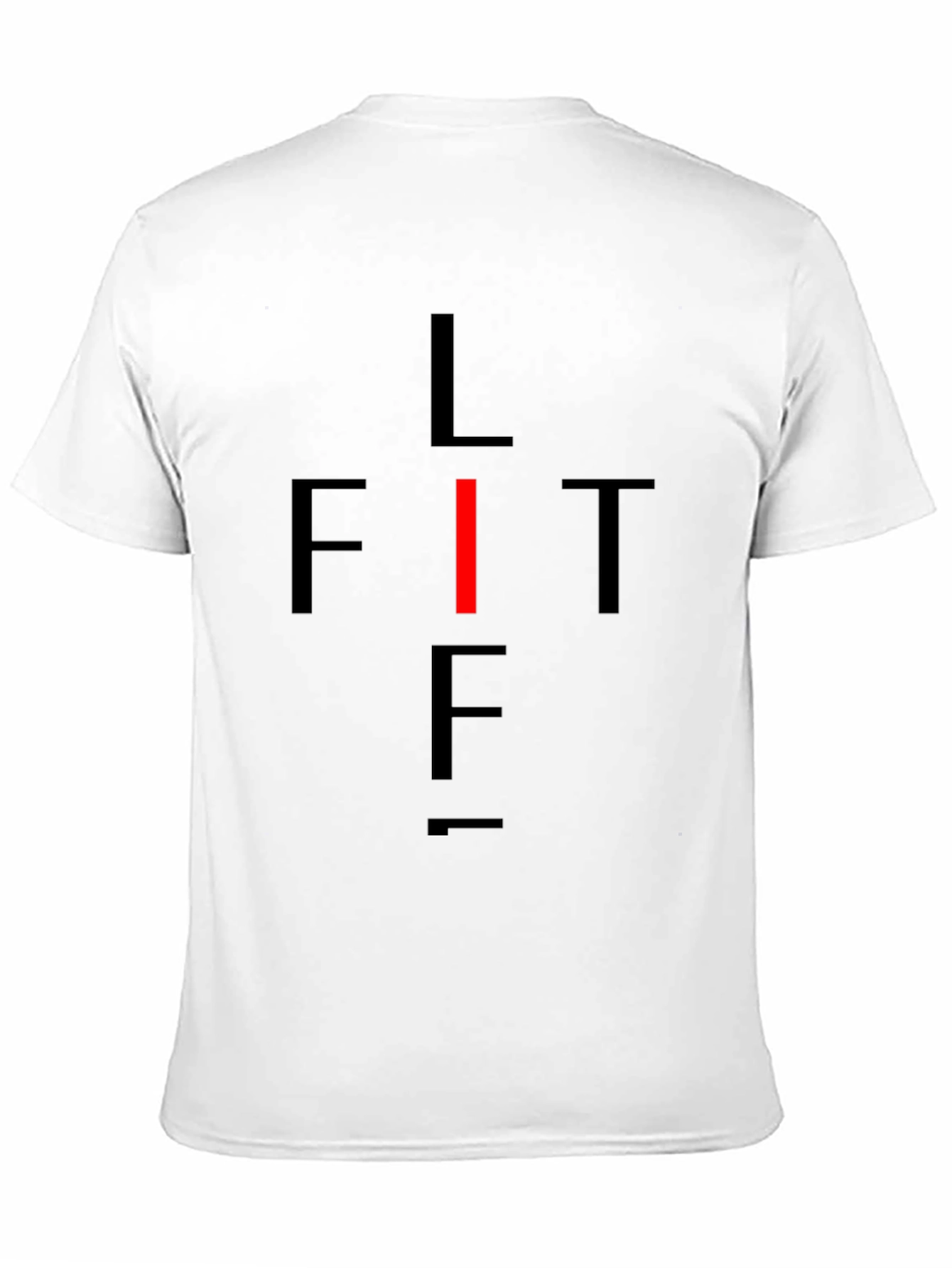 LIFT Graphic Tee - Black Cotton Fitness Shirt