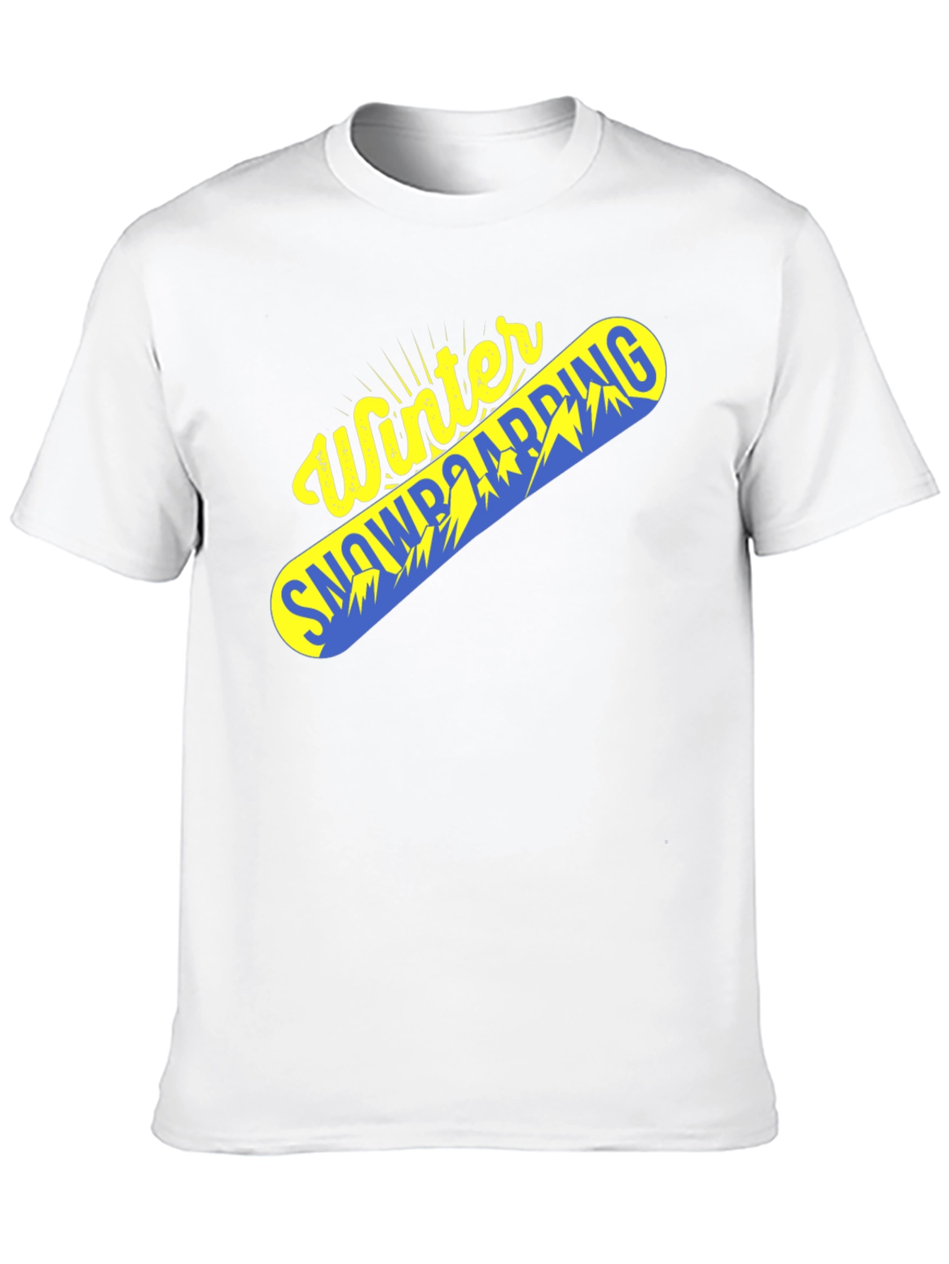 Winter Snowboarding Graphic Tee - Black